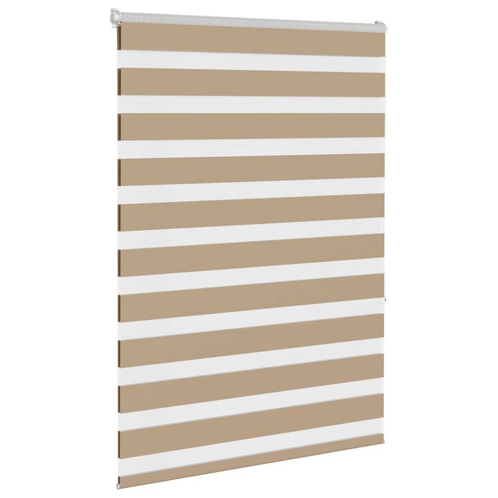 Rollo Doppelrollo Sandbraun 110x150 cm Stoffbreite 105,9 cm Polyester, vidaXL