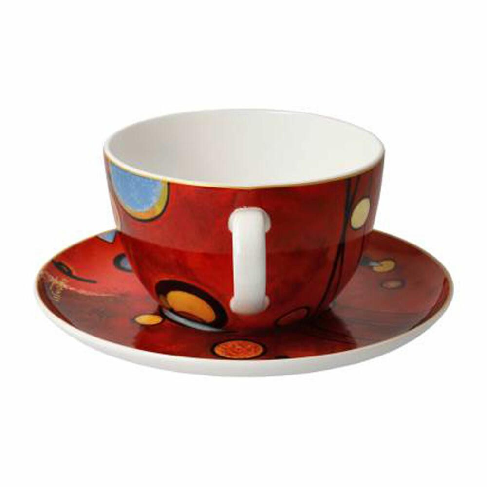 Goebel Tasse Kandinsky - Schweres Rot, Fine Bone China