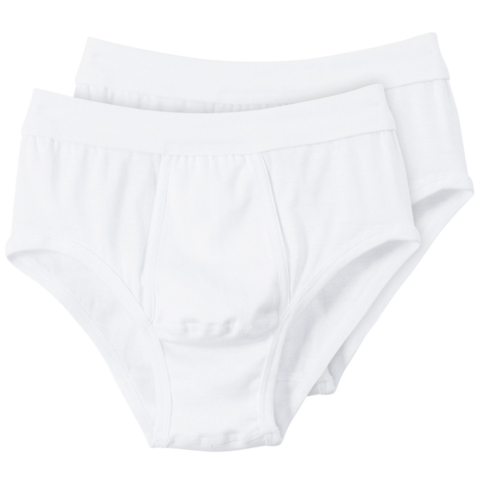 CECEBA Slip Ceceba Übergrößen Feinripp Slip 2er-Pack weiß (Spar-Pack, 2-St., 2er-Pack)