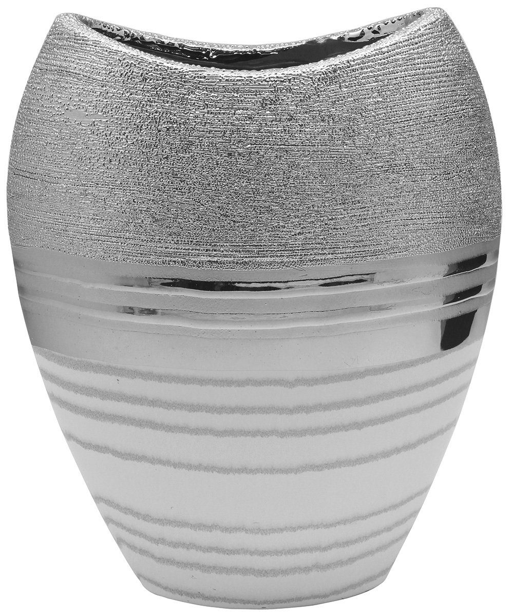 GILDE Dekovase Keramik ovale dekorative (BxHxL) Dekovase x c, 2 x Dekoartikel VE Tischvase Vase Vase "Lavena" 29,5 24 Vase 13,5 cm cm