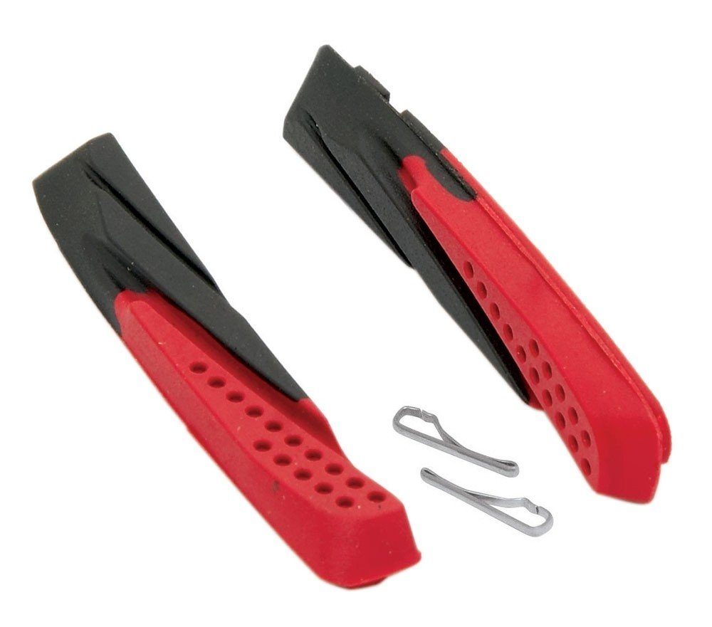 Felgenbremse Bremsklötze F Ersatz, schwarz-rot 70mm