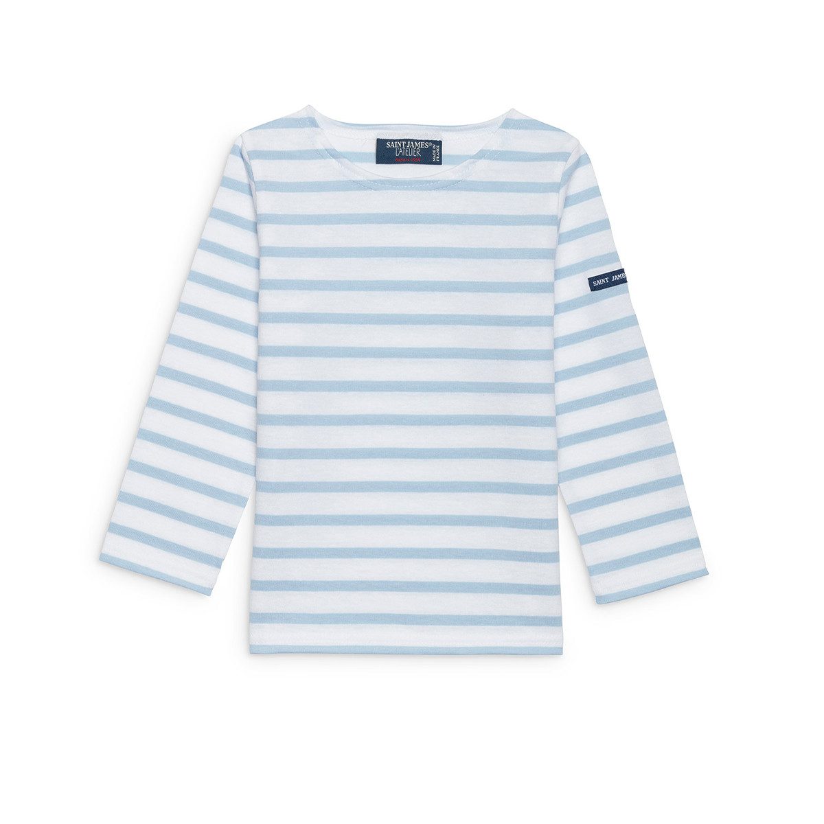 Saint James Langarmshirt 2066 Saint James Kinder Minquiers Modern E mit Streifen aus Baumwolle