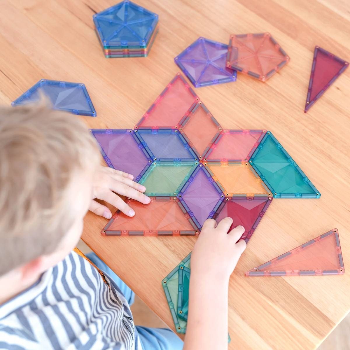 Connetix CONNETIX Magnetbausteine Pastel Expansion Pack 48-teilig 3D-Bauten Magnetspielbausteine, (Open Play, 48 Teile), ab 3 Jahren