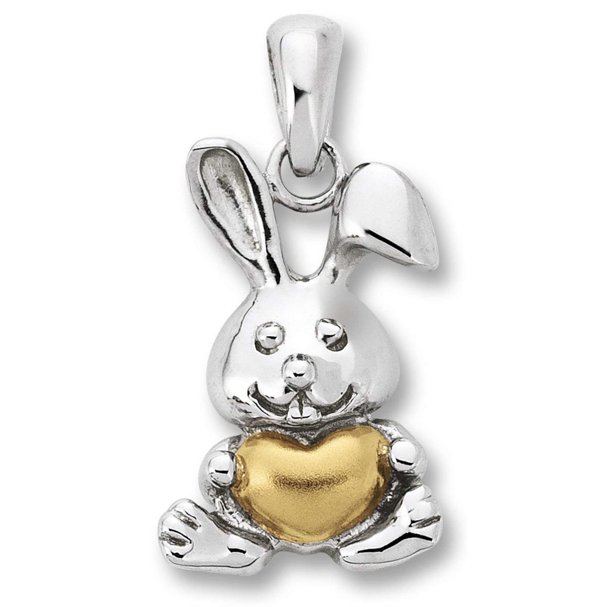 Anhänger Schmuck ELEMENT Silber Silber, ONE Hase aus Hase Damen Kettenanhänger 925