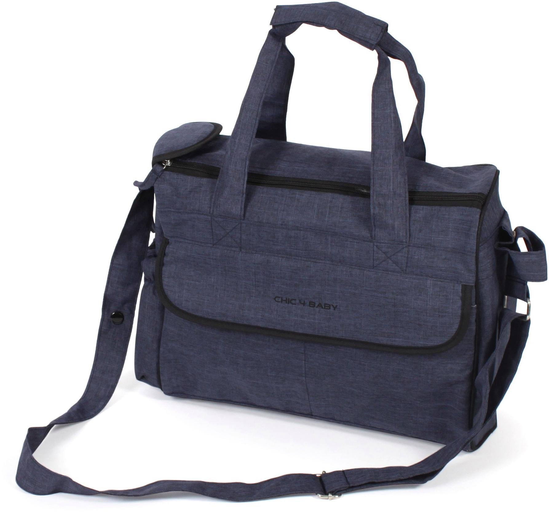 Wickeltasche navy CHIC4BABY Komfort, jeans