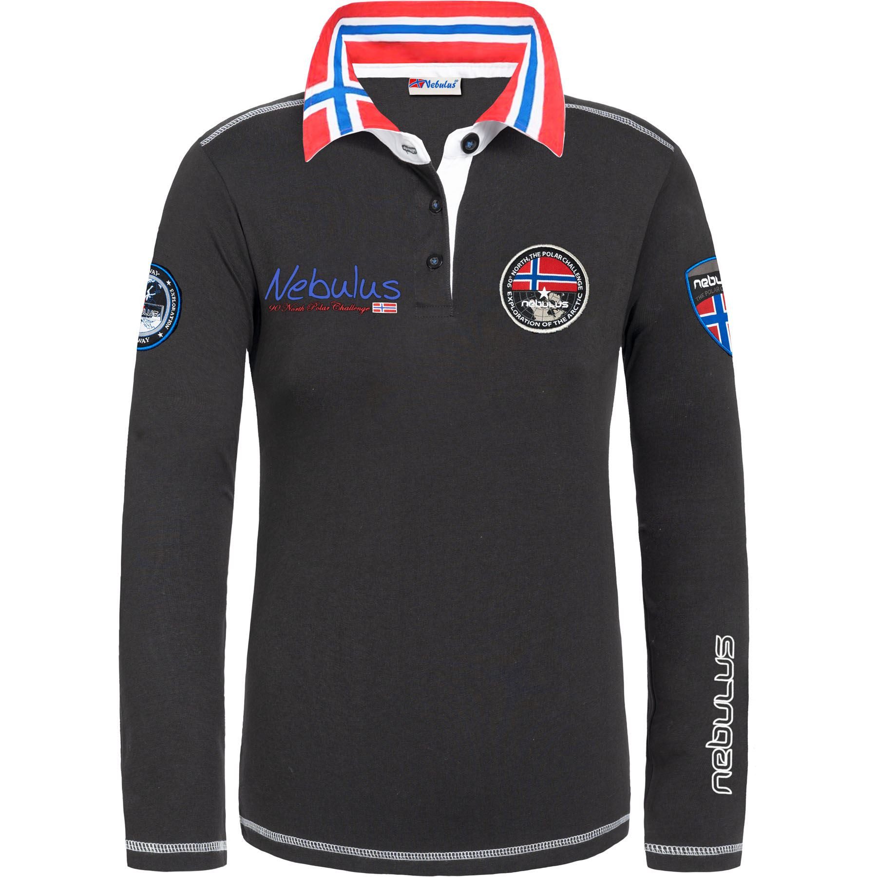 Nebulus Poloshirt BENTY, Q964 - Damen, schwarz, S/36
