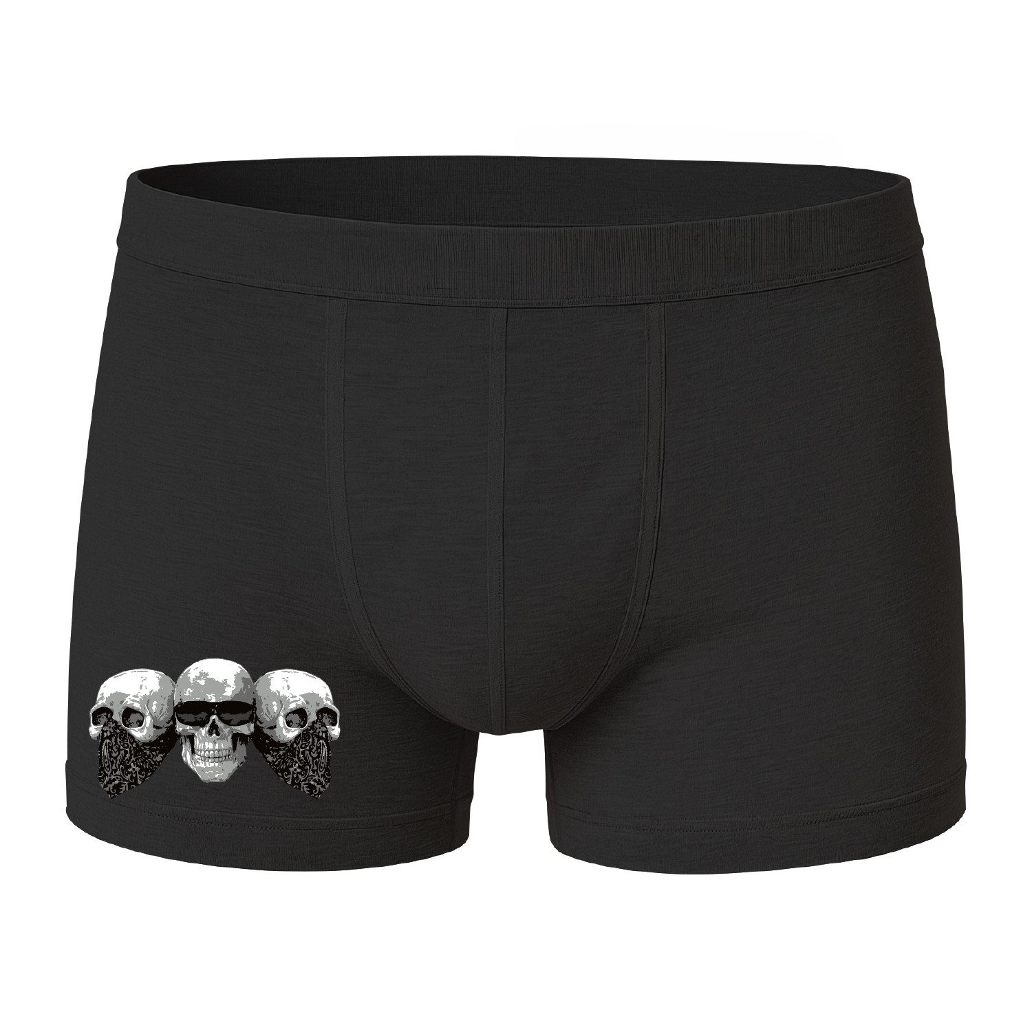 deinshirt Boxershorts Boxershorts die drei Totenköpfe günstig online kaufen