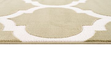 Teppich Fenris, Home affaire, rechteckig, Höhe: 12 mm, Konturenschnitt, 3D-Design, flacher Teppich, Kurzflor, weich, elegant