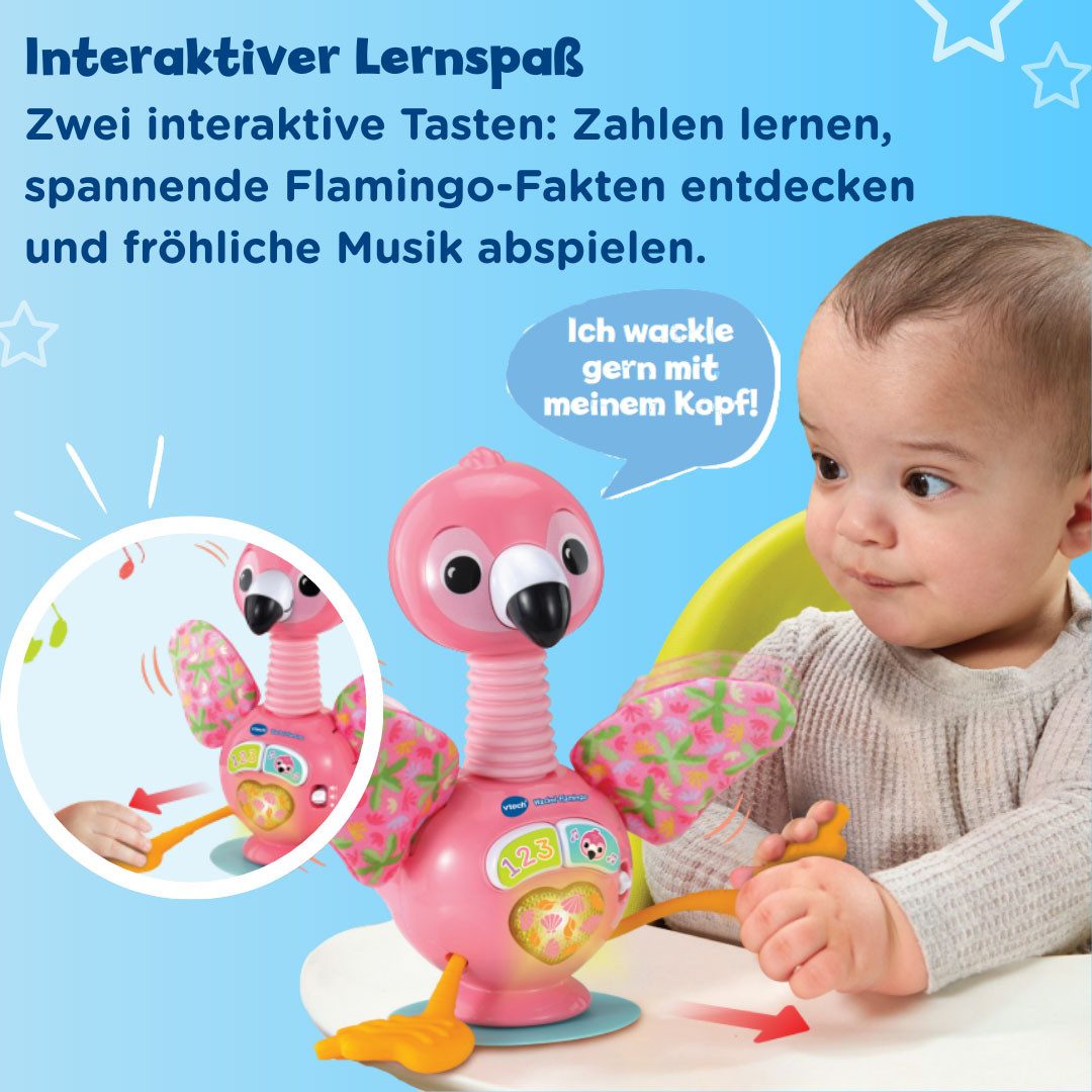 Vtech® Lernspielzeug Vtech Baby, Wackel-Flamingo, mit Licht- und Sound