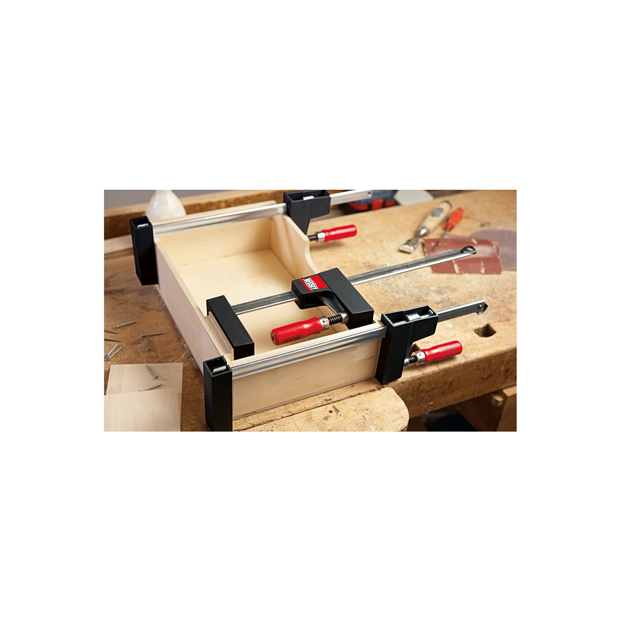 Bessey Zwinge Bessey Flächenspanner UniKlamp Spann-W. 600mm Ausladung 80mm Spreizw.