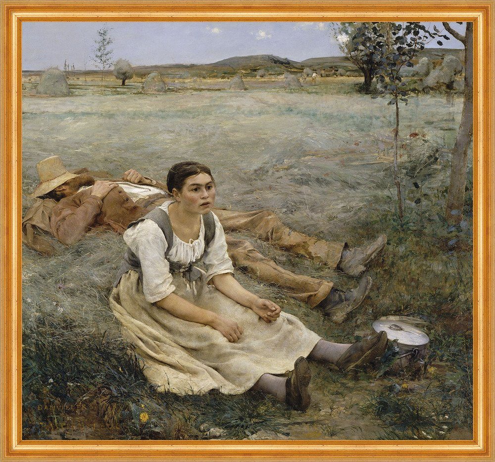 Kunstdruck Hay making Jules Bastien-Lepage Bauern Wiese Landwirtschaft B A2 02725