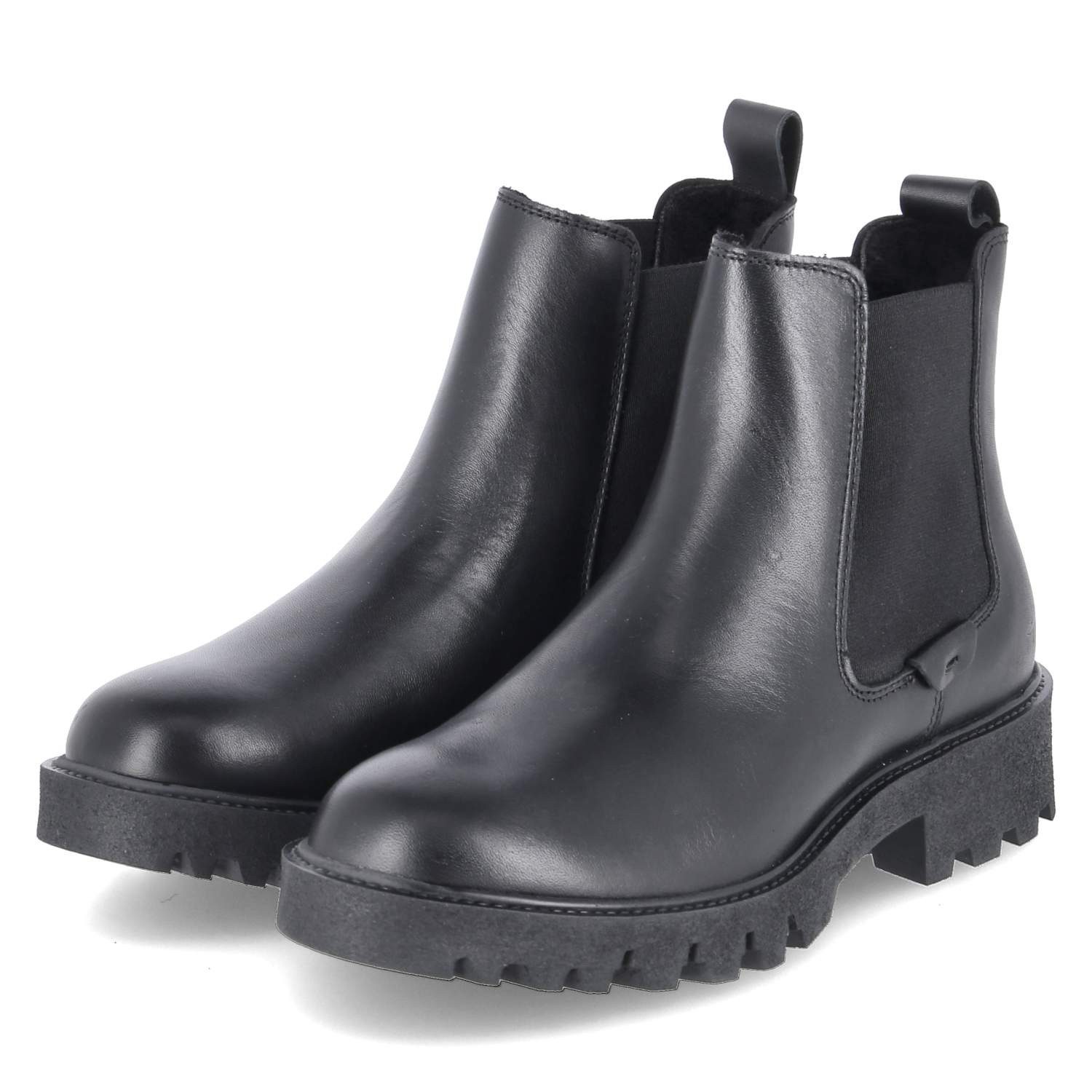 Tamaris Tamaris 1-25448-45/001 Damen Glattleder schwarz Schlupfstiefel günstig online kaufen