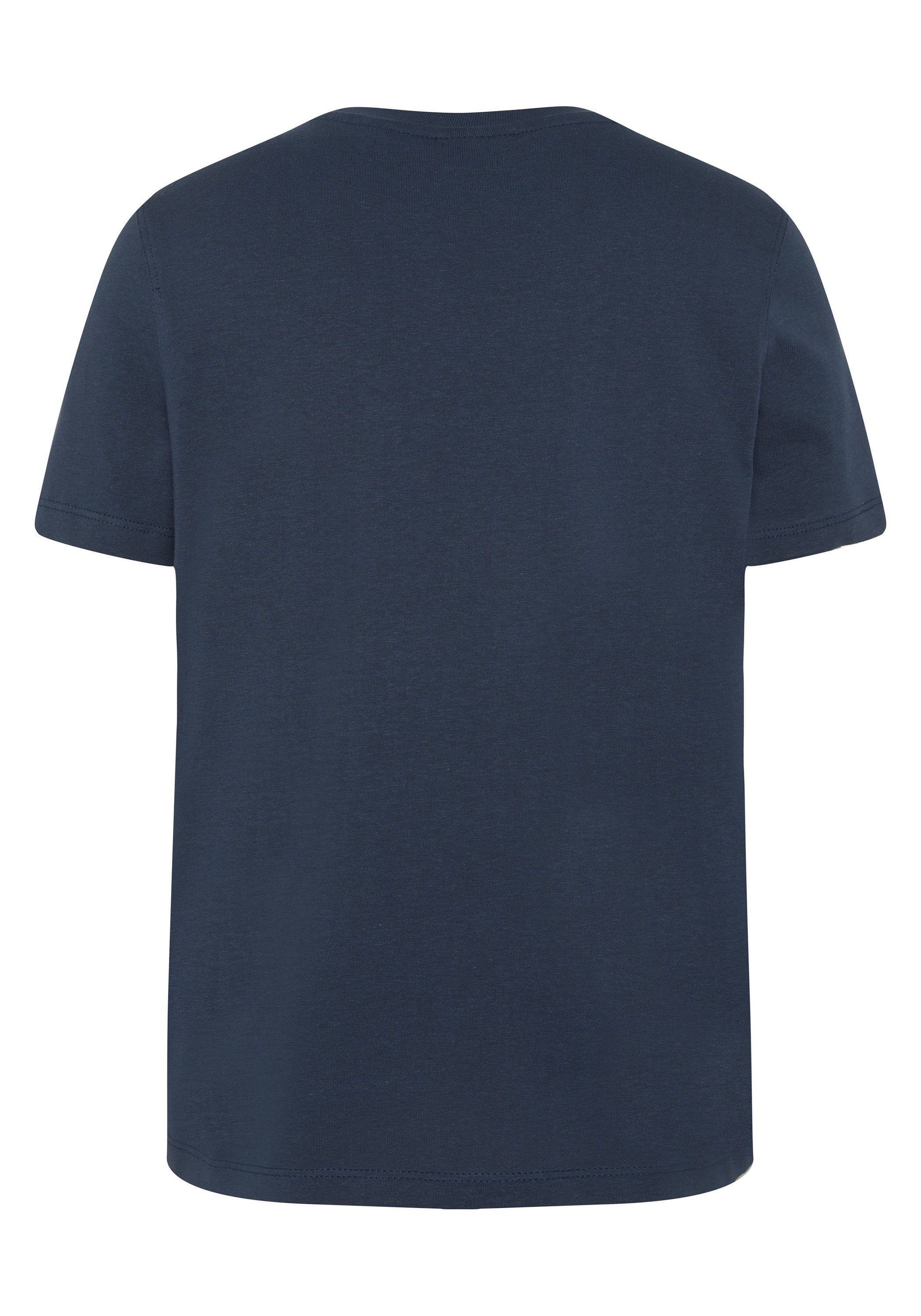 19-4010 reiner Baumwolle Eclipse aus Sylt Print-Shirt Total Polo