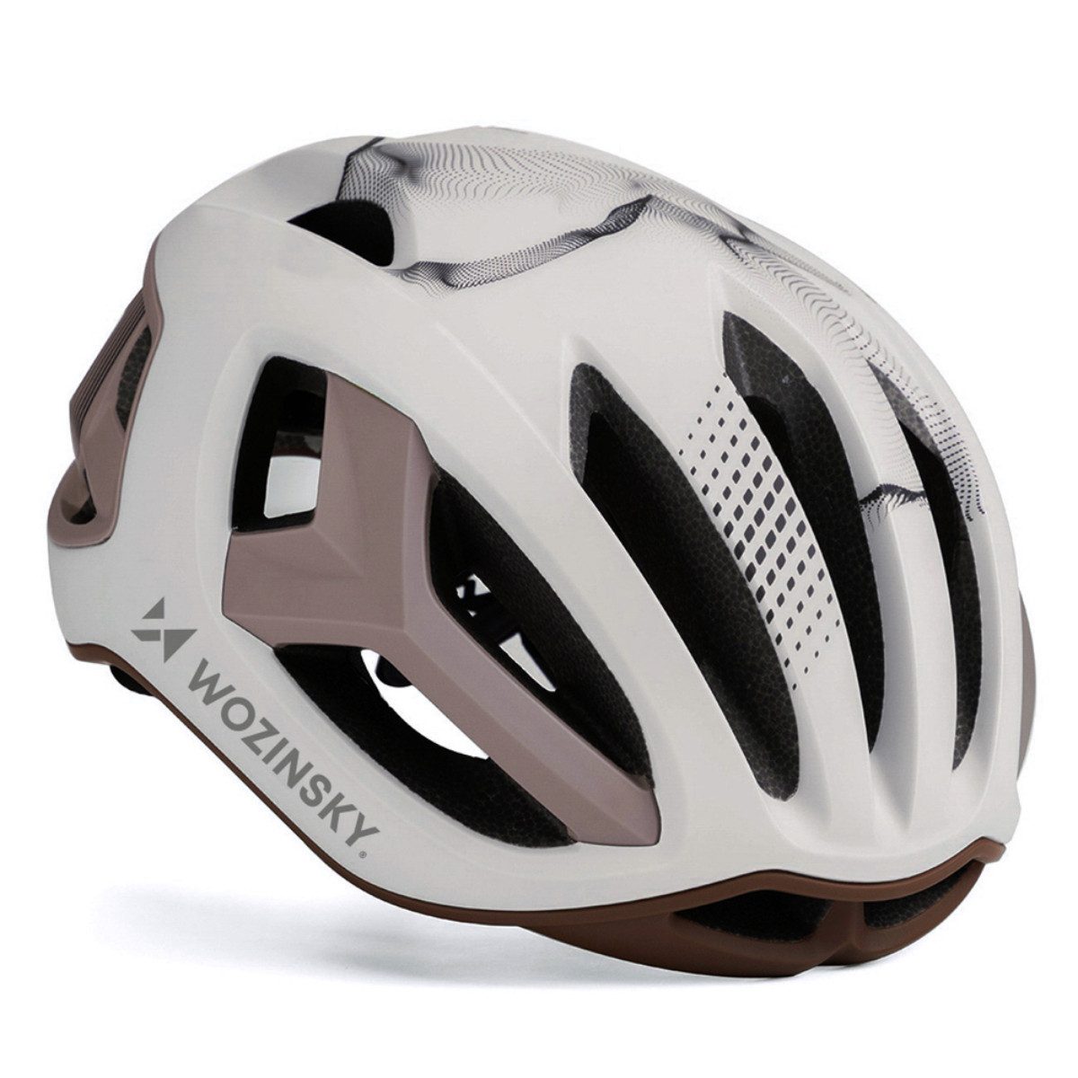 Wozinsky Fahrradhelm HT-68, Ultraleichter Rennradhelm mit integriertem Rücklicht