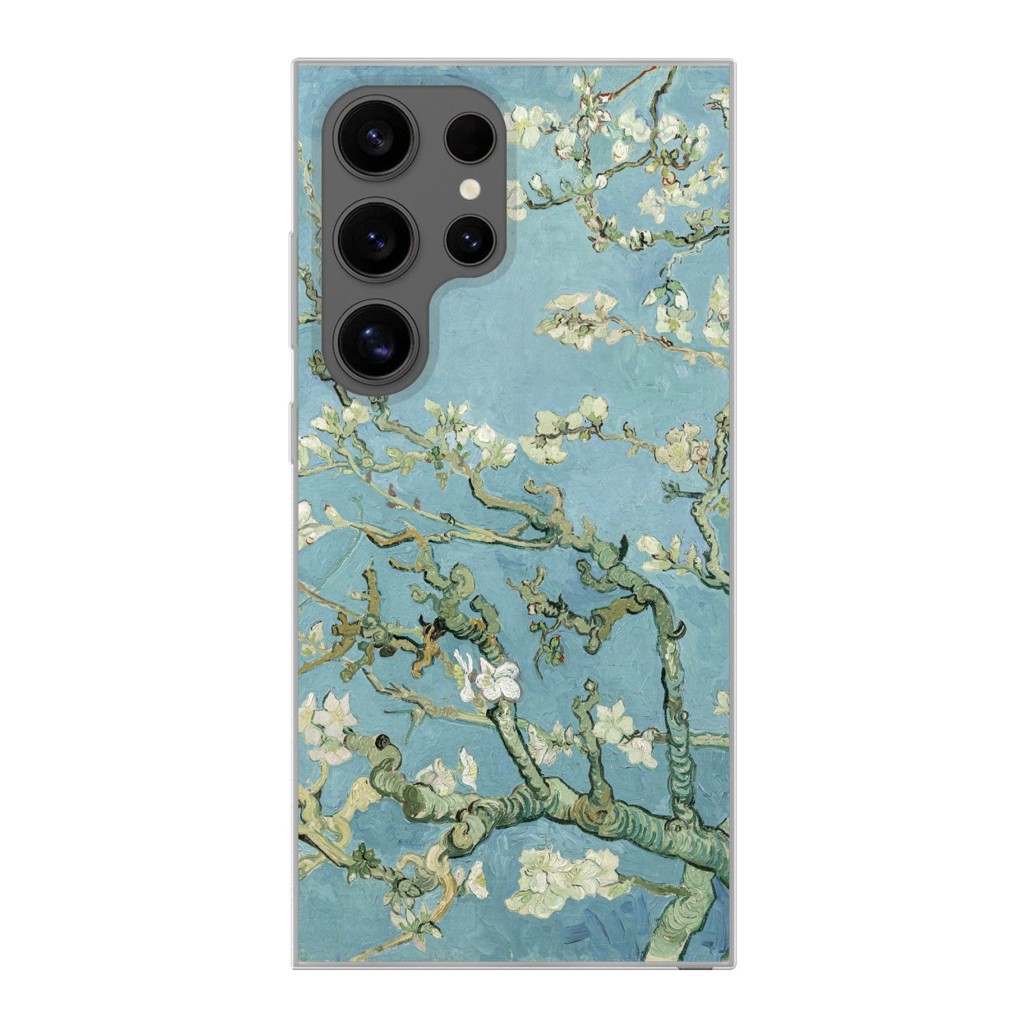 MuchoWow Handyhülle für Samsung Galaxy S24 Ultra Mandelblüte - Van Gogh - Kunst, Phone Case, Silikon, Schutzhülle Dünn
