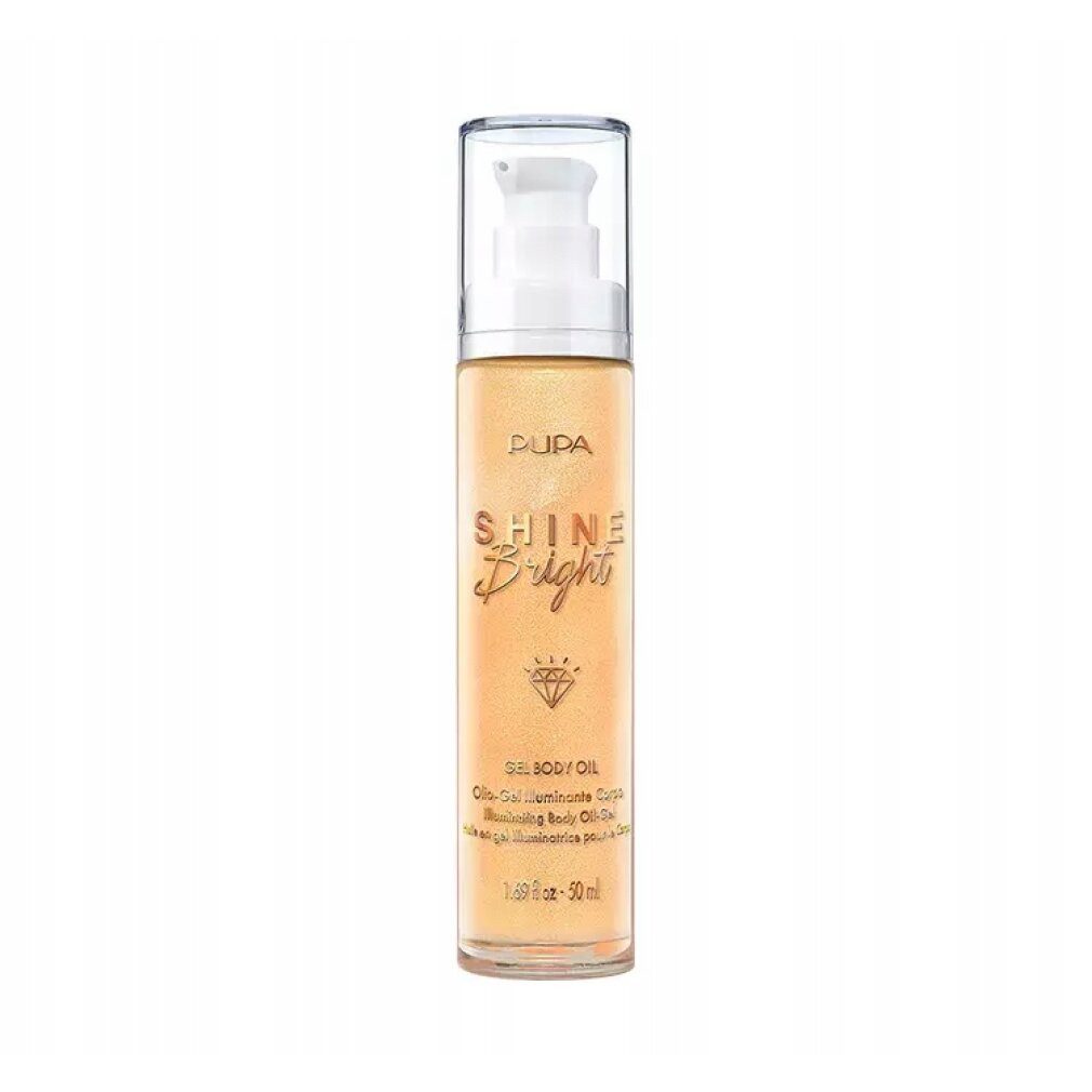 Pupa Körperöl Aufhellendes Gel-Körperöl Shine Bright (Gel-Körperöl) 50 ml