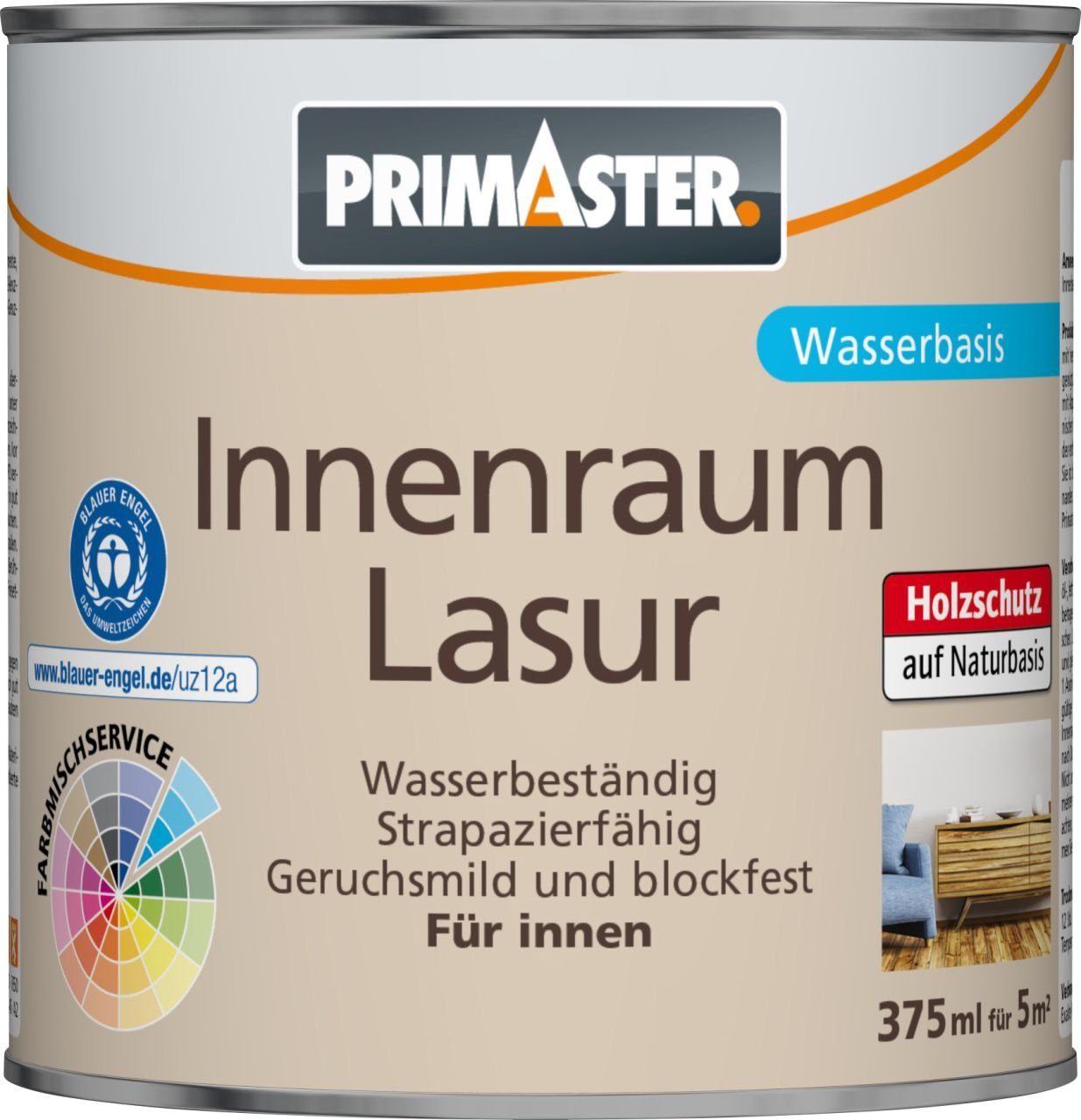 Innenraumlasur ml weiß Primaster 375 Lasur Primaster