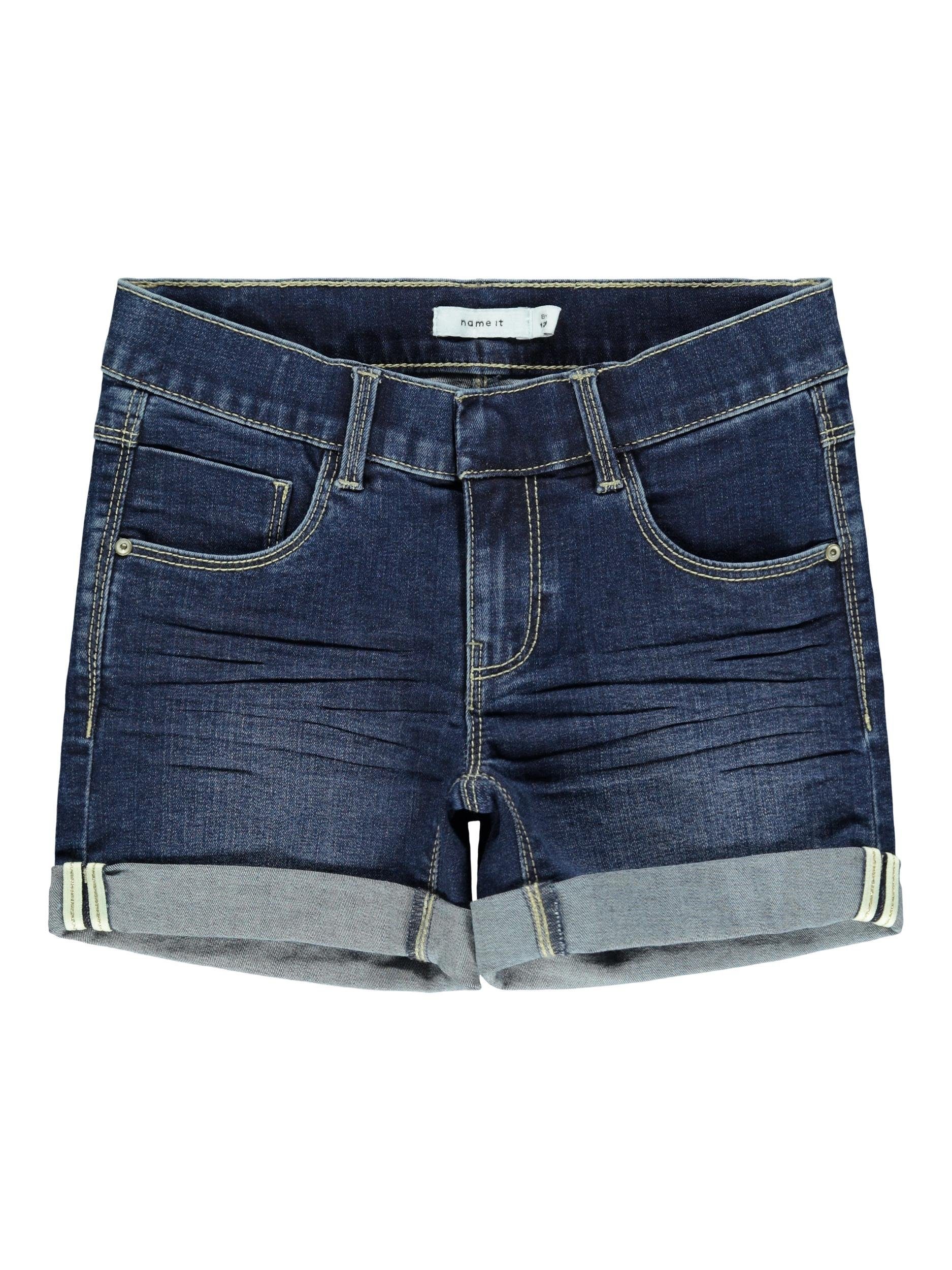 Jeansshorts Name It Mädchen Jeans Shorts aus Bio-Baumwolle