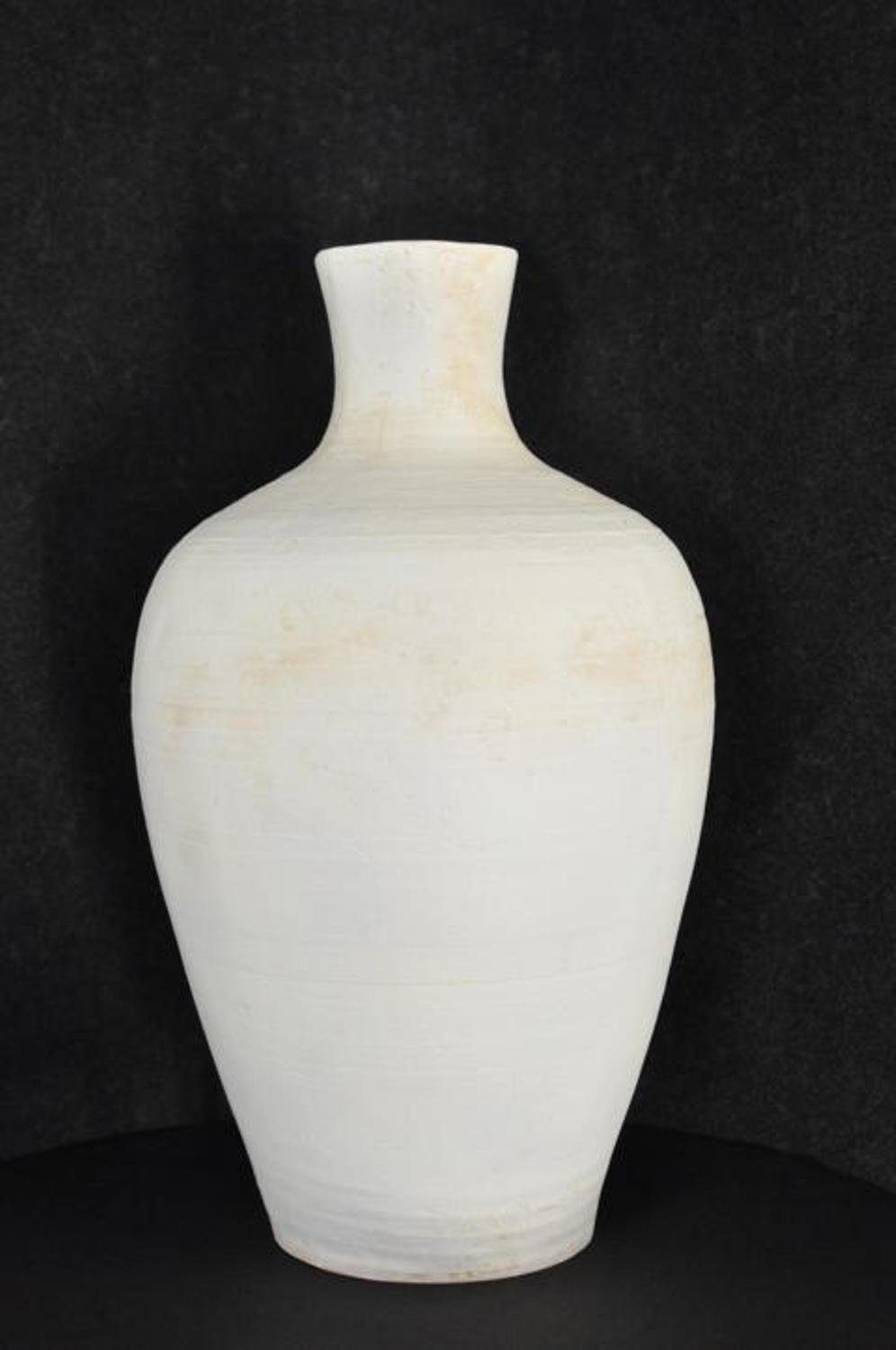 JVmoebel Skulptur XXL Big Vase Design Medusa Antik Stil Blumen Vasen Schale Deko 56cm Weiß