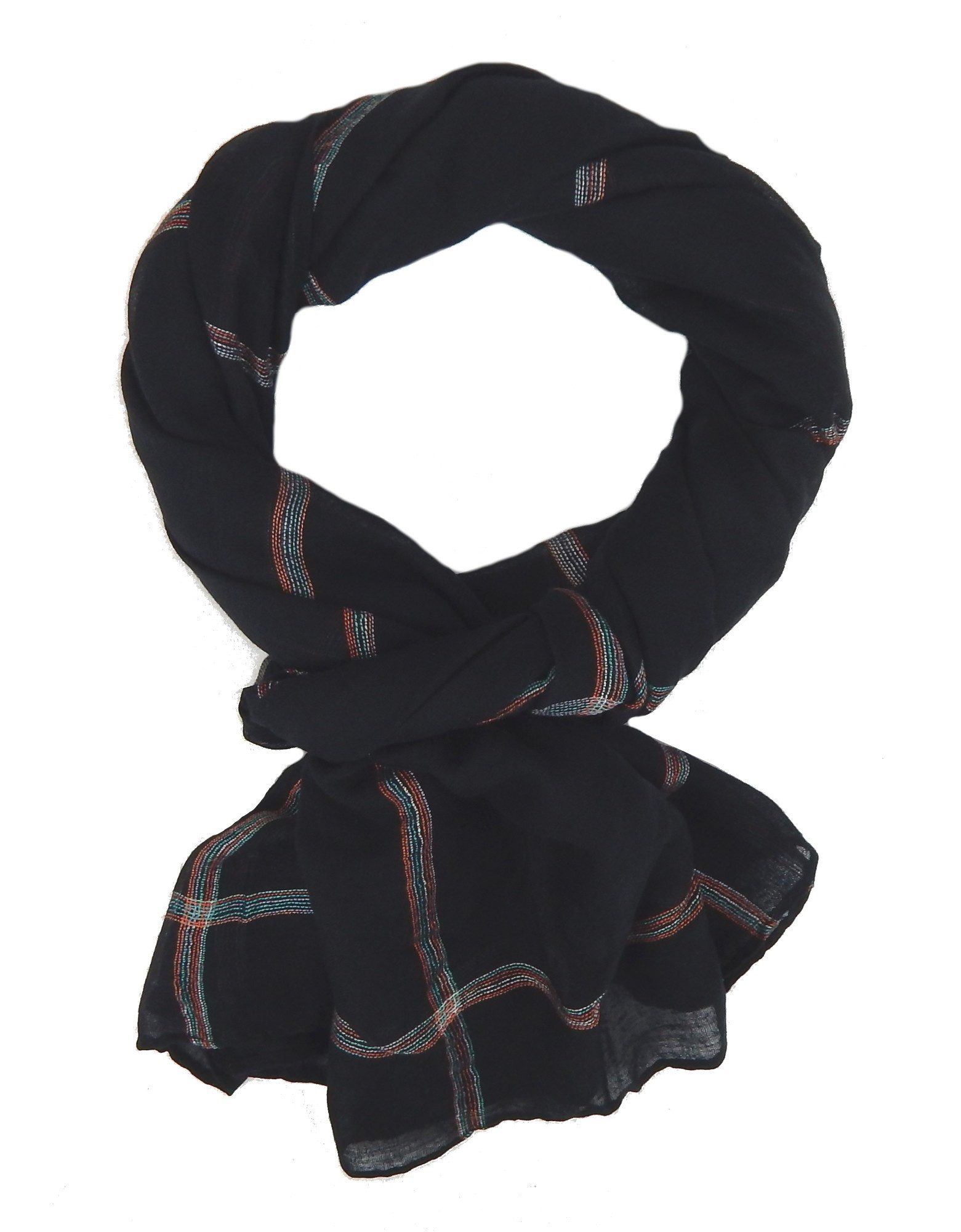 Ella Jonte Modeschal, eleganter weicher Herrenschal aus 100% Viskose mit edlen Webstreifen