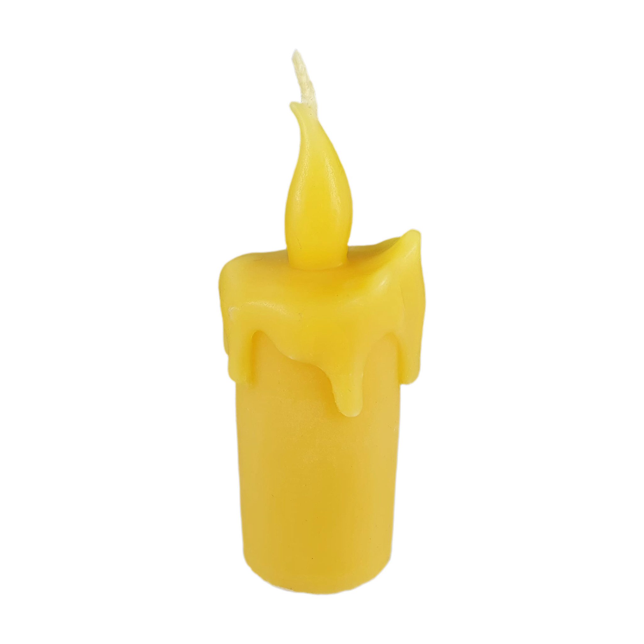 Aspinaworld Bienenwachskerze Schmelzende Kerze mit Flamme 10 cm natur (1-tlg)