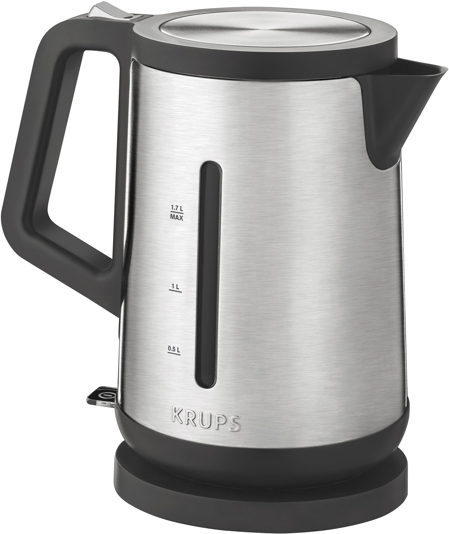 Krups Wasserkocher BW442D Control Line, 1,7 l, 2400 W, 2 Wasserstandsanzeigen, Wasserfilter herausnehmbar, Abschaltautomatik