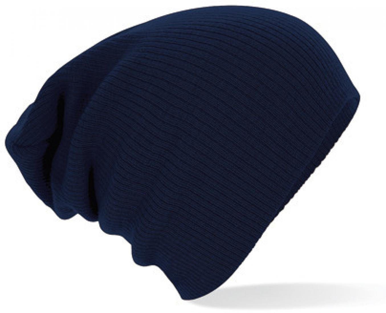 Beechfield® Bommelmütze Slouch Beanie Wintermütze