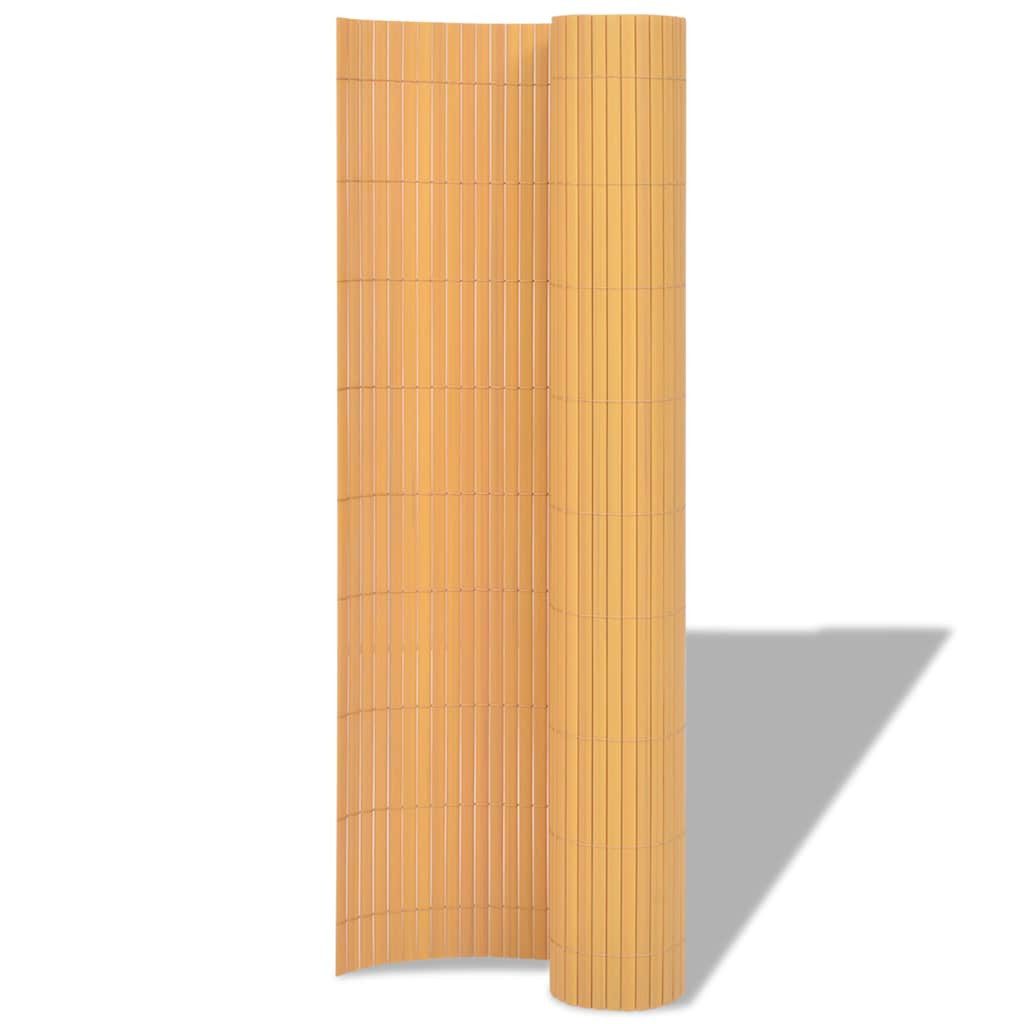 vidaXL Gartenzaun Gartenzaun Doppelseitig PVC 90×300 günstig online kaufen