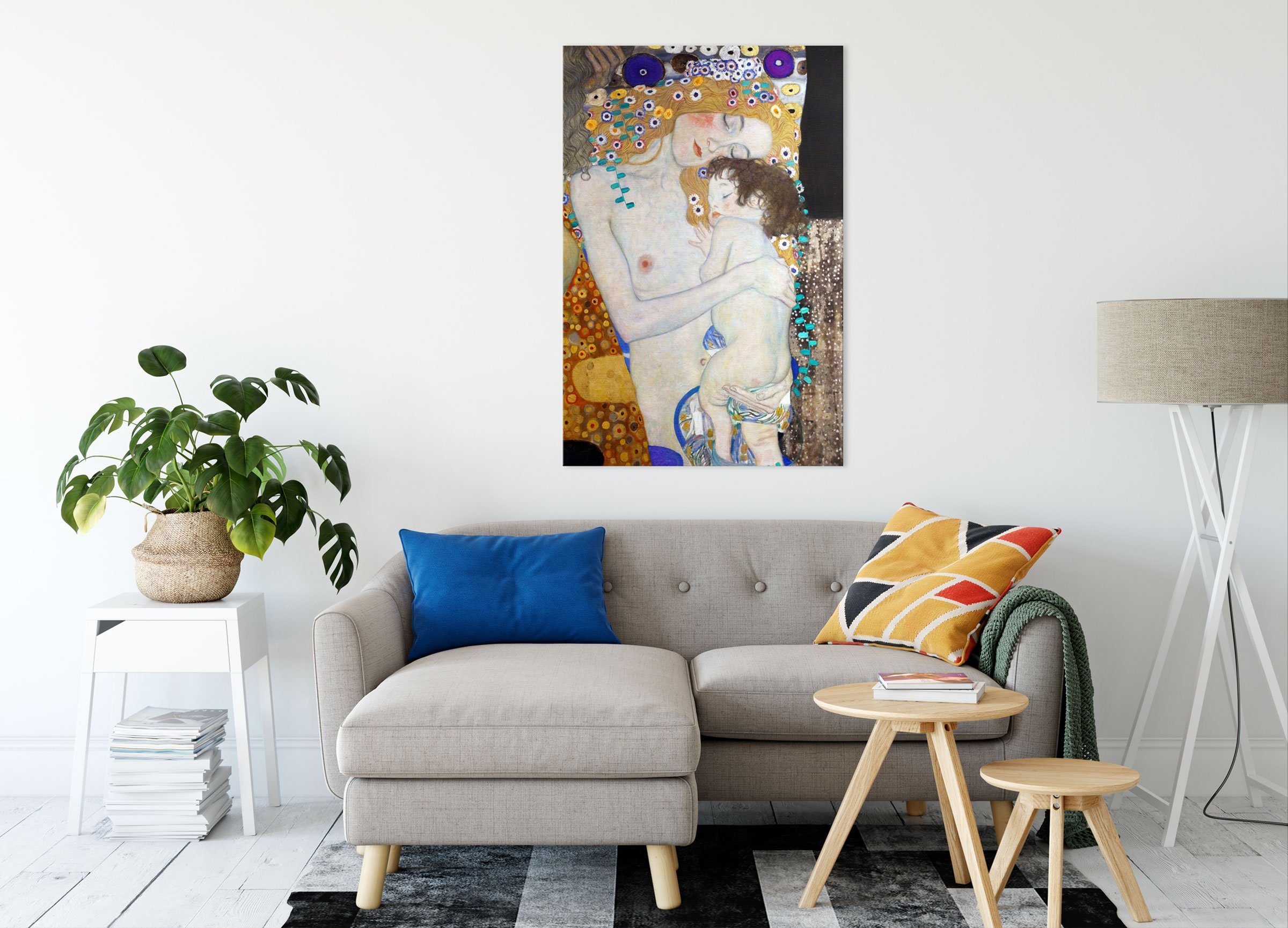 Pixxprint Leinwandbild Gustav Klimt - Die drei Lebensalter einer Frau, Gust günstig online kaufen