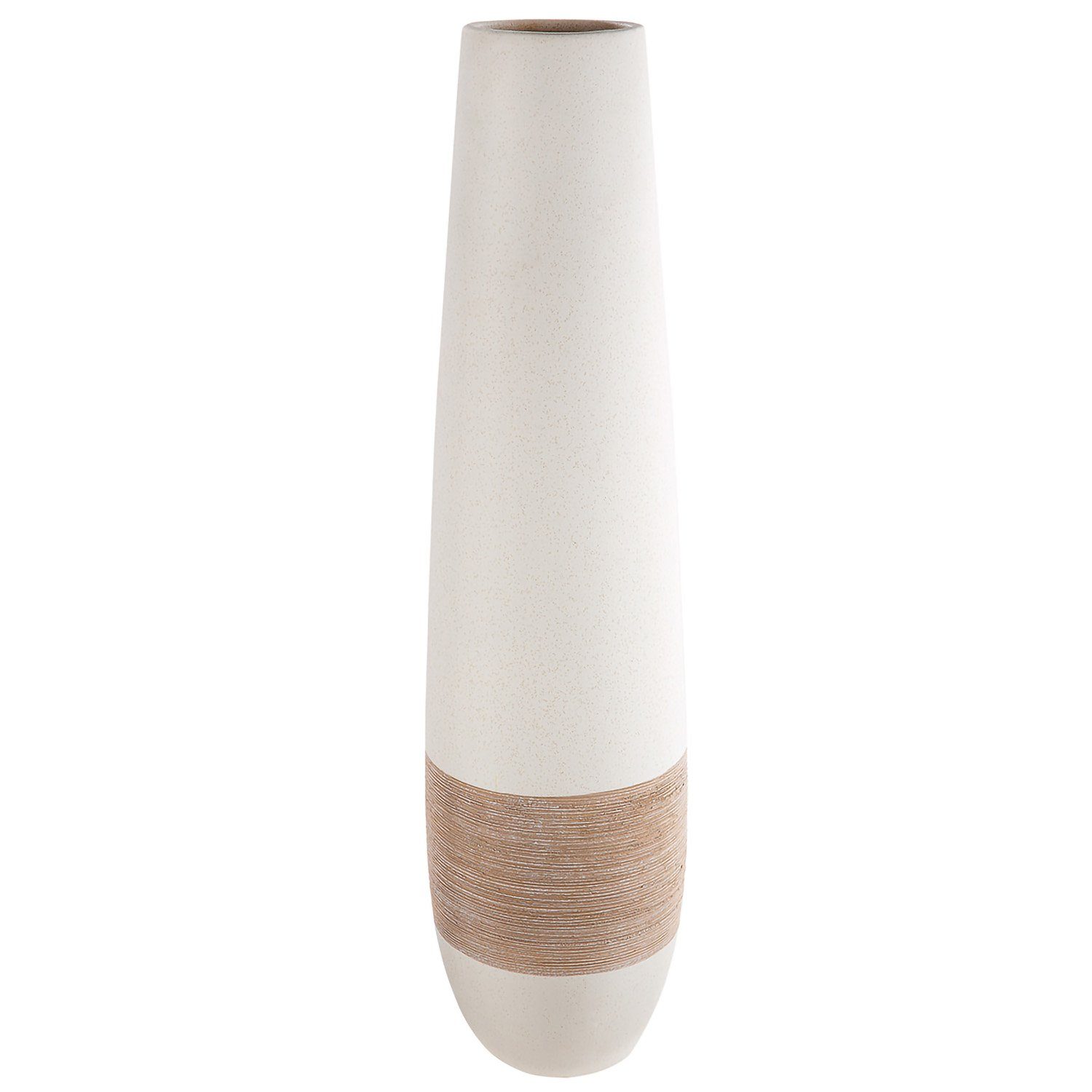 GILDE Dekovase GILDE Bodenvase Olbia - braun-creme - H. 66cm x D. 17cm