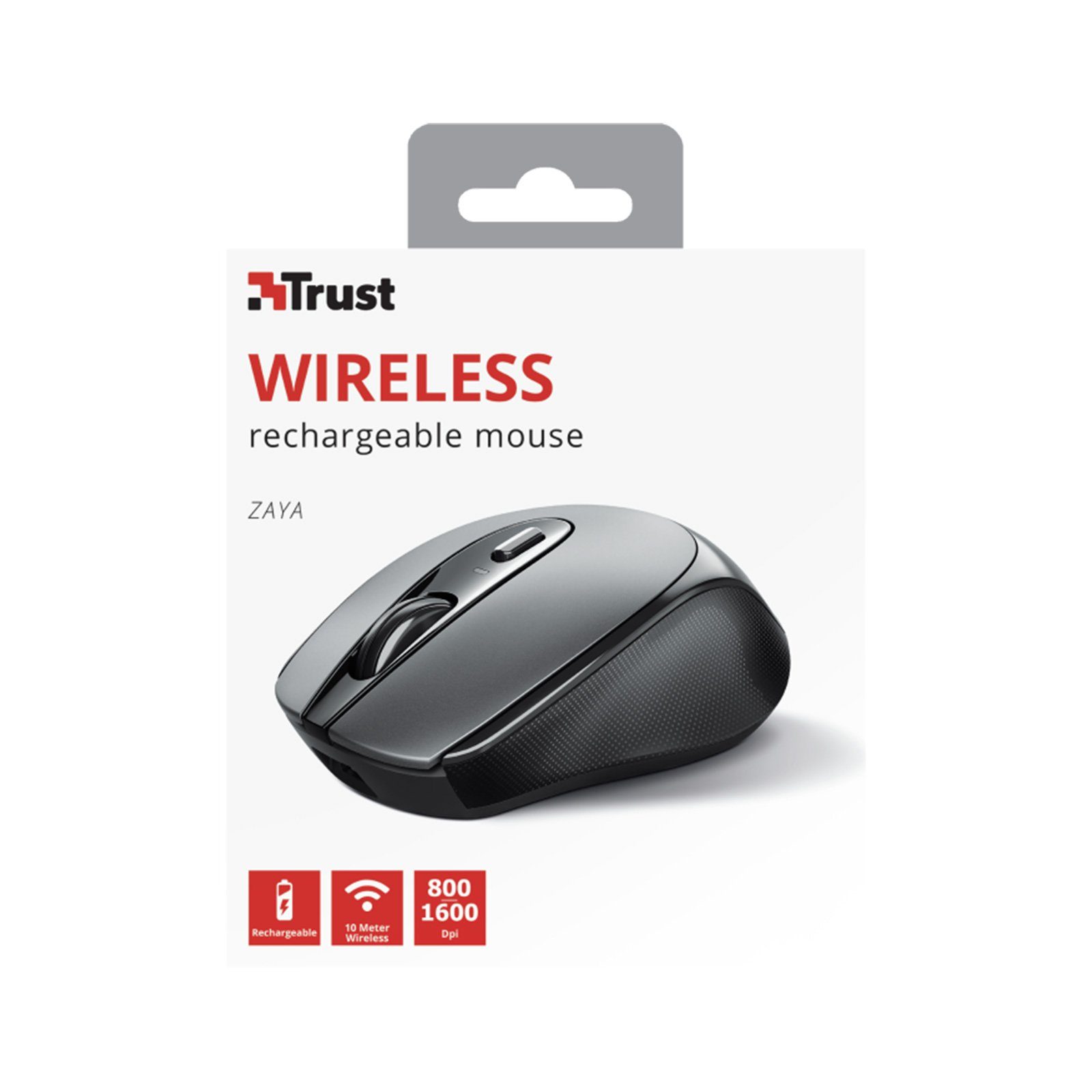 Trust Zaya Rechargeable Wireless Mouse Maus