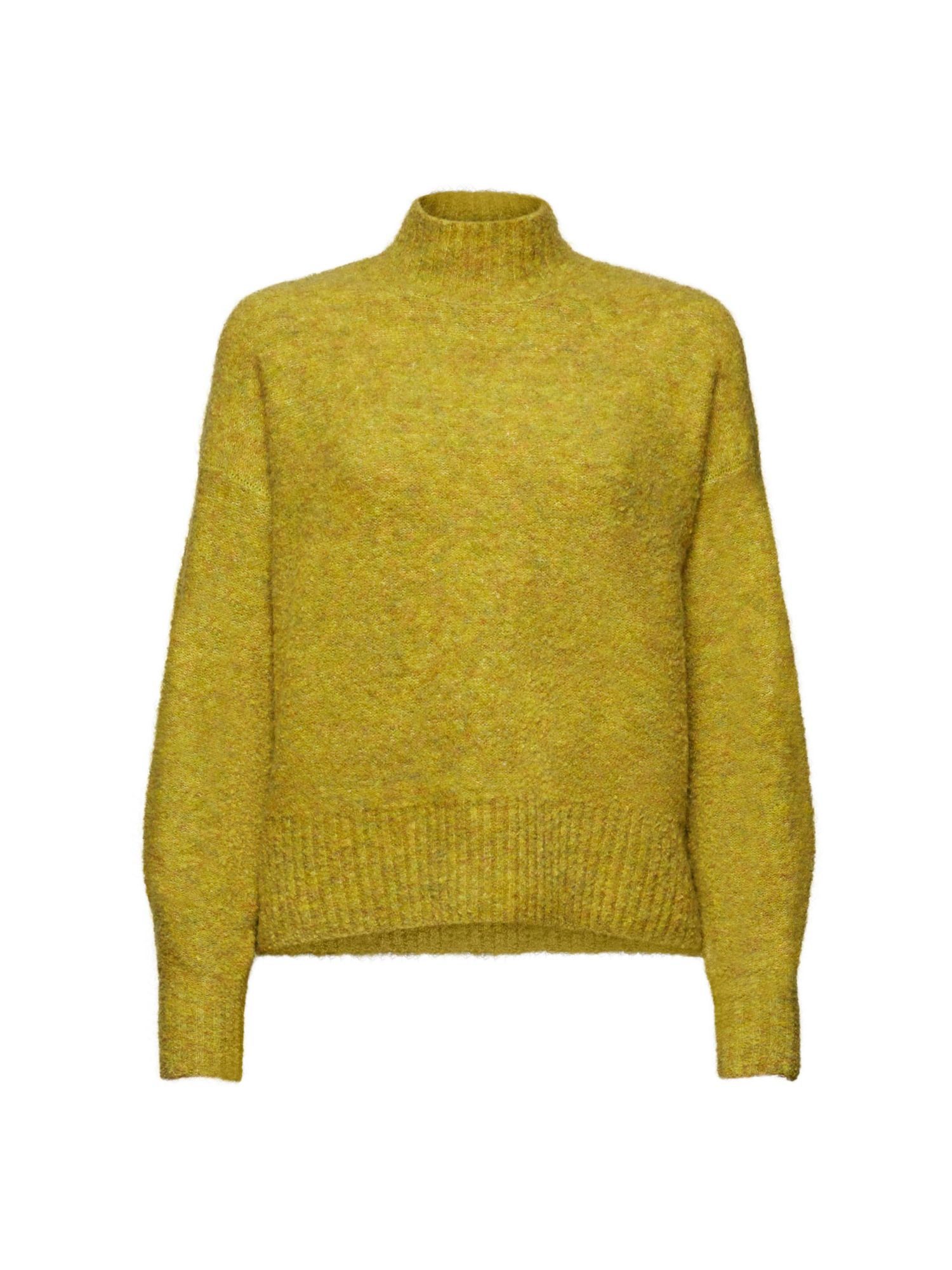 Stehkragen edc PISTACHIO Pullover mit Esprit Stehkragenpullover Kuscheliger by GREEN