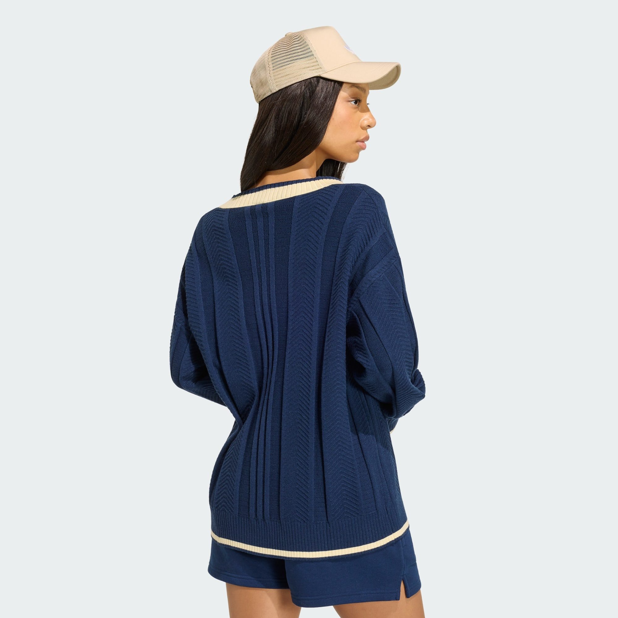 adidas Originals Cardigan ZOPFMUSTER-STRICKJACKE (1-tlg)
