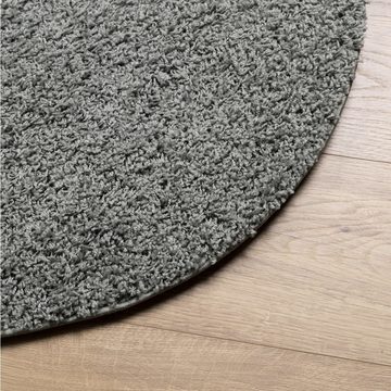 Teppich Teppich Shaggy Hochflor Modern Grün Ø 160 cm, vidaXL, Runde