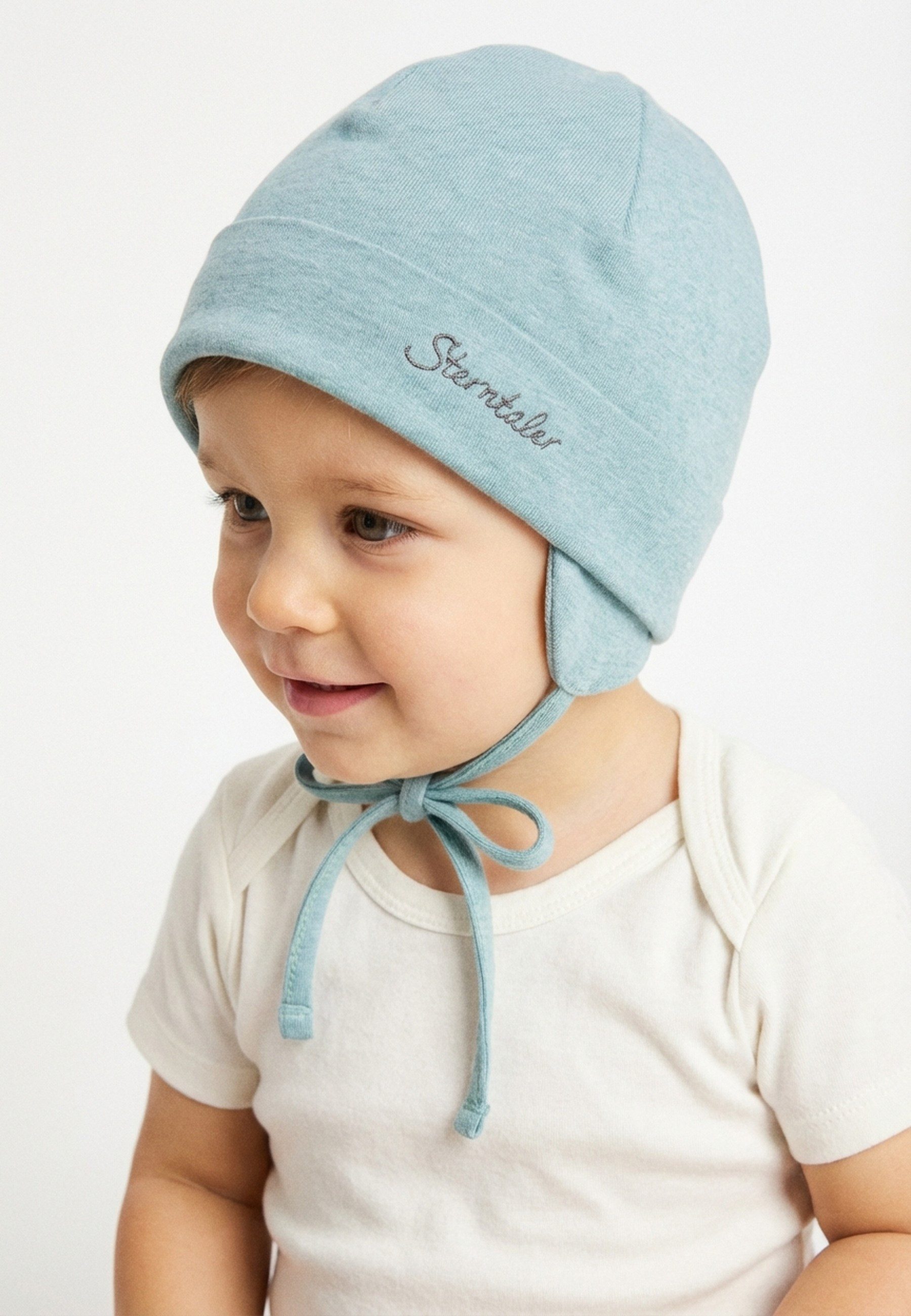 Sterntaler® Beanie OCS Beanie melange (1-St) Babymütze aus Singlejersey Beaniemütze unifarben