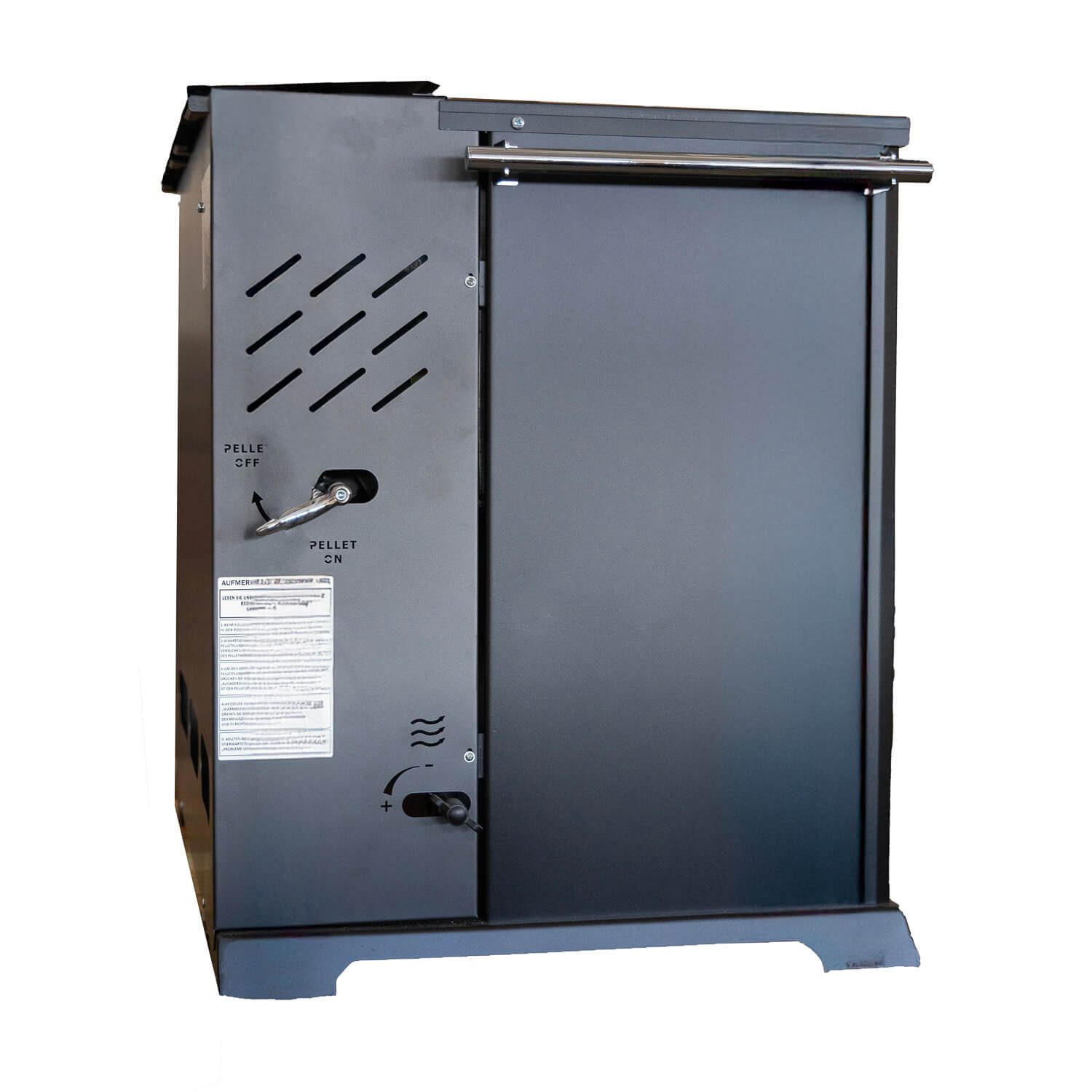 Baba's Hybrid Pellet and Wood Combination Stove with Oven and Cooktop, 10 kW, Continuous Burning Stove, Pellet Stove without Electricity, Wood Stove, Fireplace