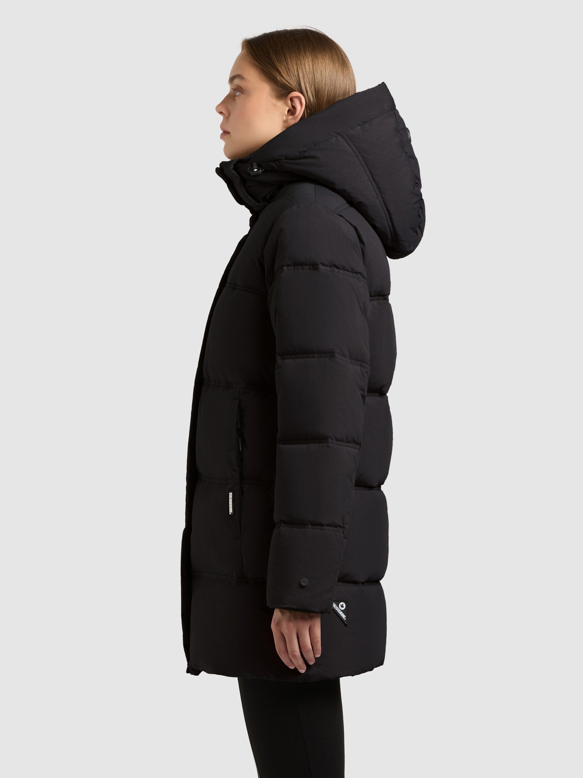 khujo Steppjacke ORDE mit Kapuze, hochschließender Kragen, bequeme Passform