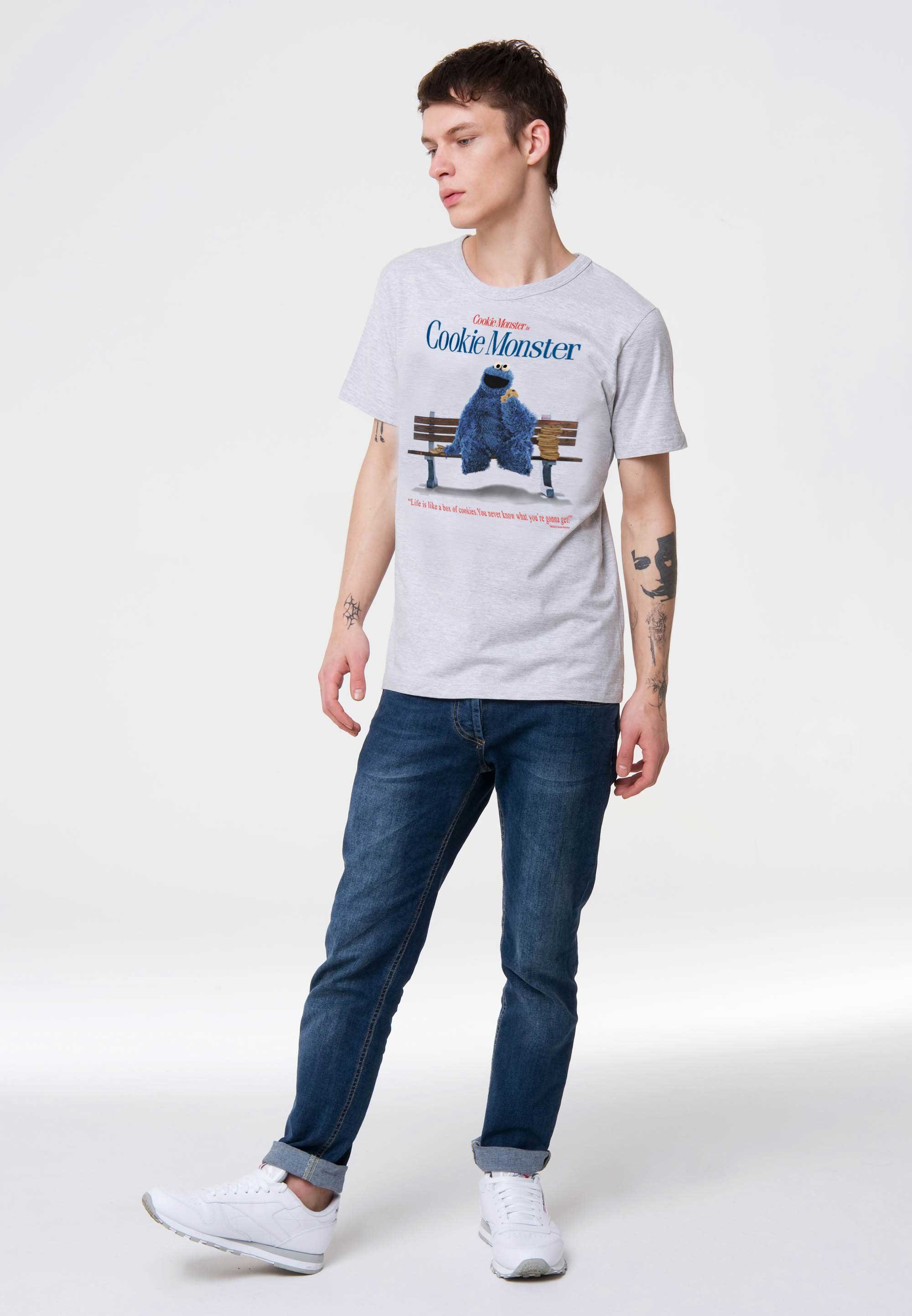 LOGOSHIRT T-Shirt Sesamstrasse Krümelmonster - Bank günstig online kaufen