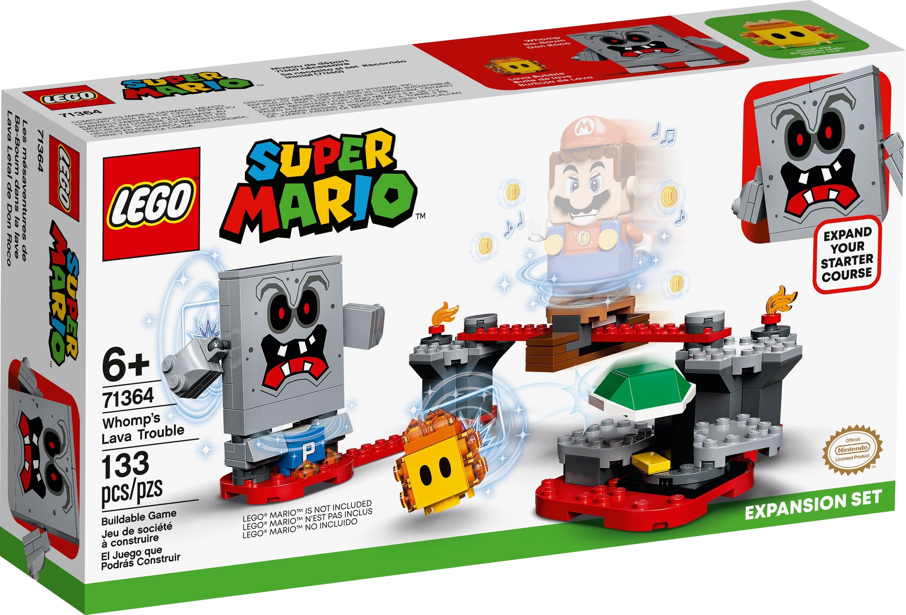 LEGO® Super Mario 71364 Wummps Lava-Ärger – Erweiterungsset Konstruktionsspielsteine