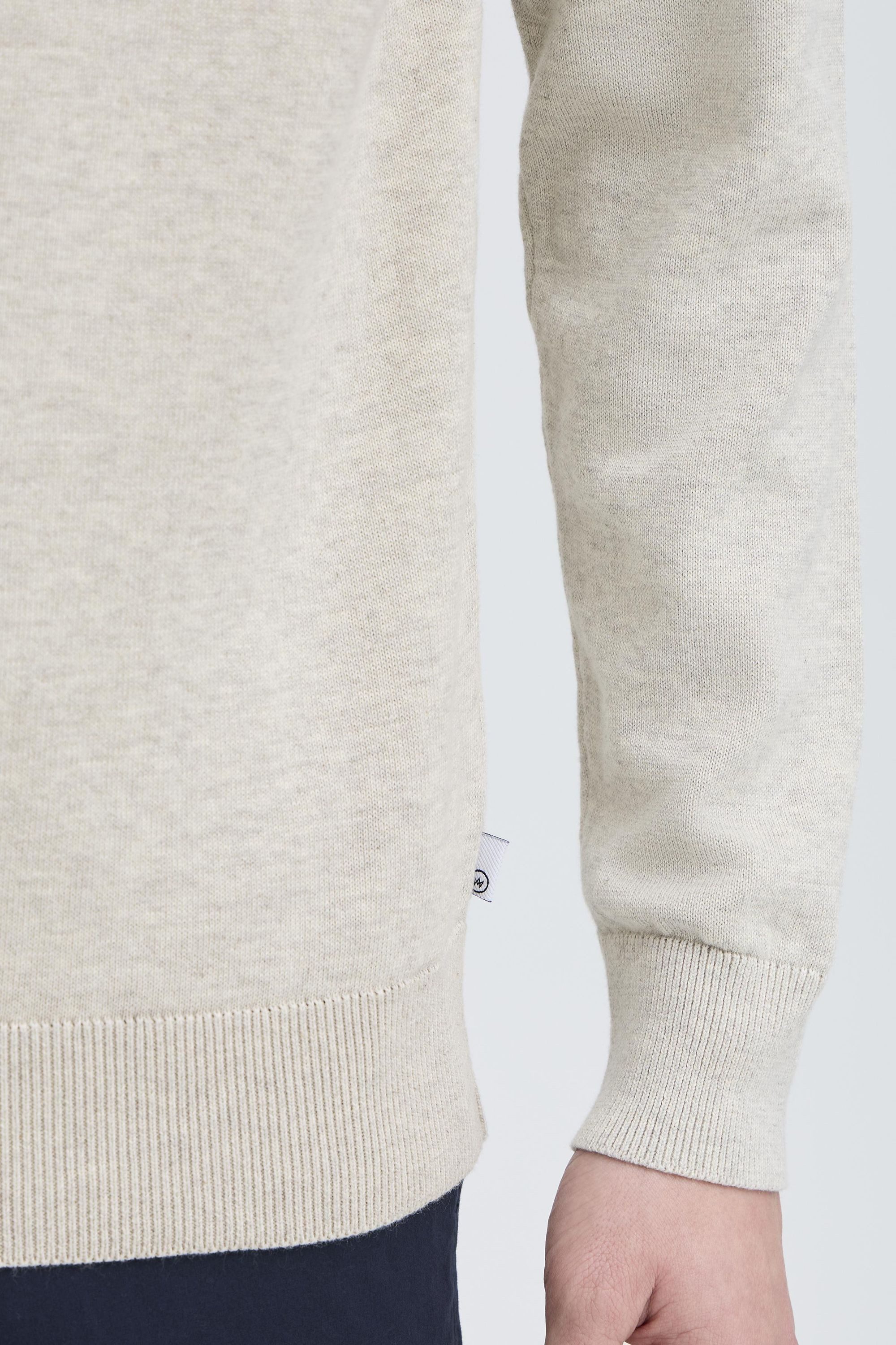 Kronstadt Strickpullover KSEmil Basic Crewneck mit Stickerei