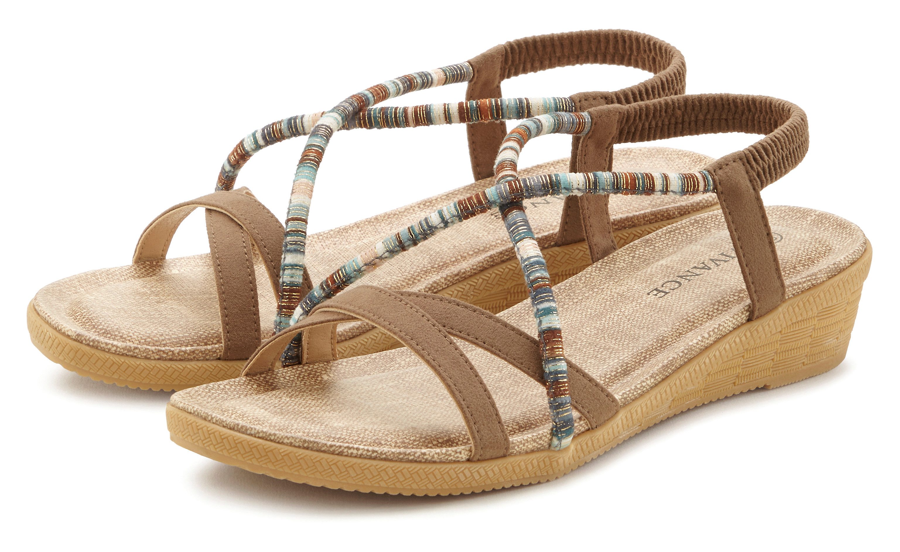 Vivance Sommerschuh Sandale mit dezenten Schmuckelementen, günstig online kaufen