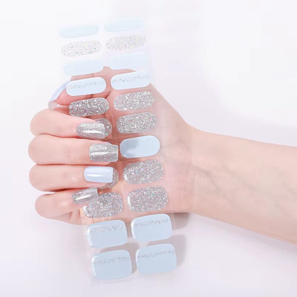 Rötting Design Kunstfingernägel zum Aufkleben 22 Stk Gel Nails Kunstnägel Nagelsticker Saloon-Qualität, Set 22-tlg., Gelnägel Set inkl. Manikürstäbchen & Nagelp – Bild 2 von 5