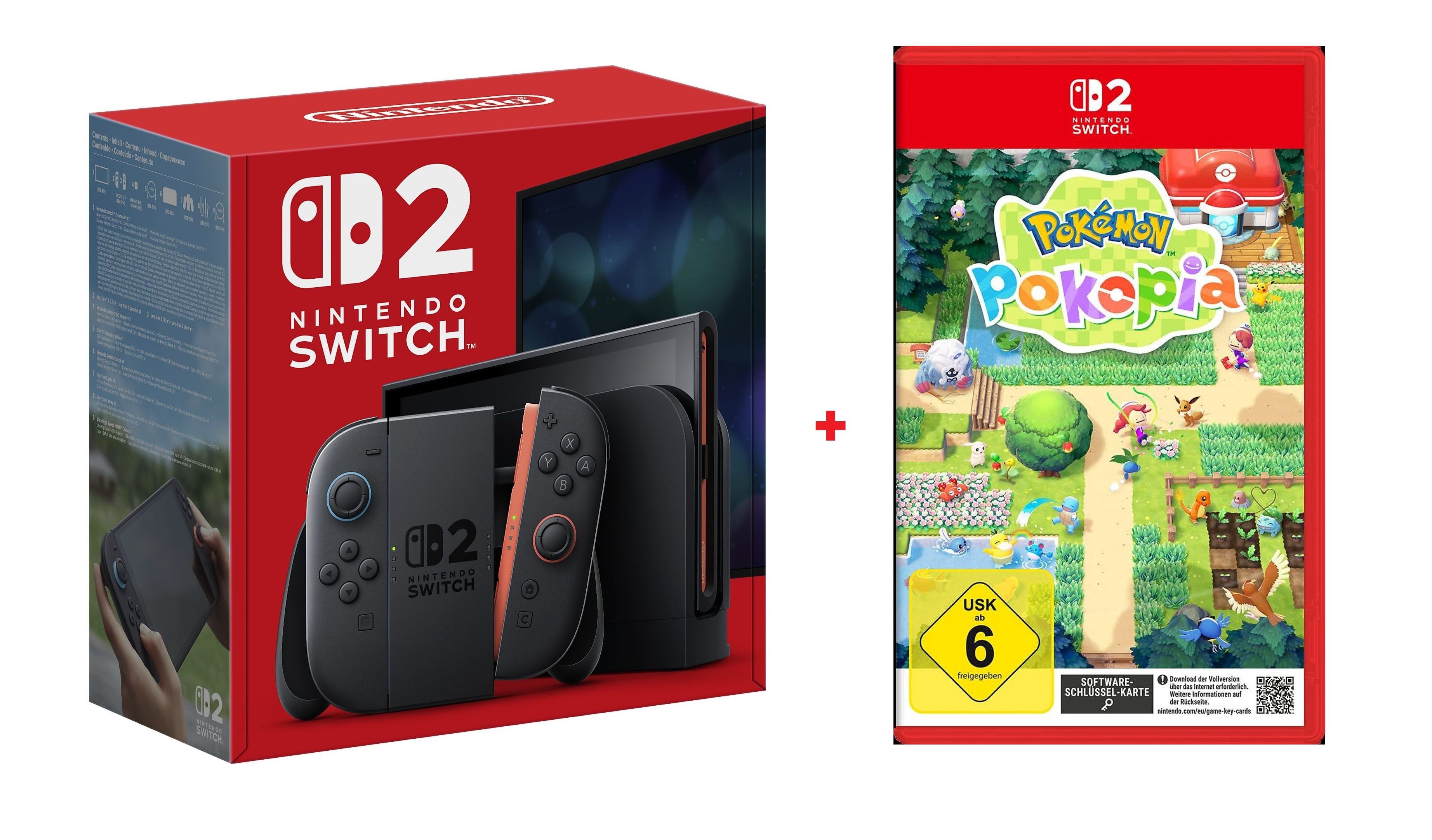 Nintendo Switch 2 Switch 2 Konsole + Pokemon: Pokopia Bundle Set (Bundle), Strategie-RPG, Bluetooth, USB-C