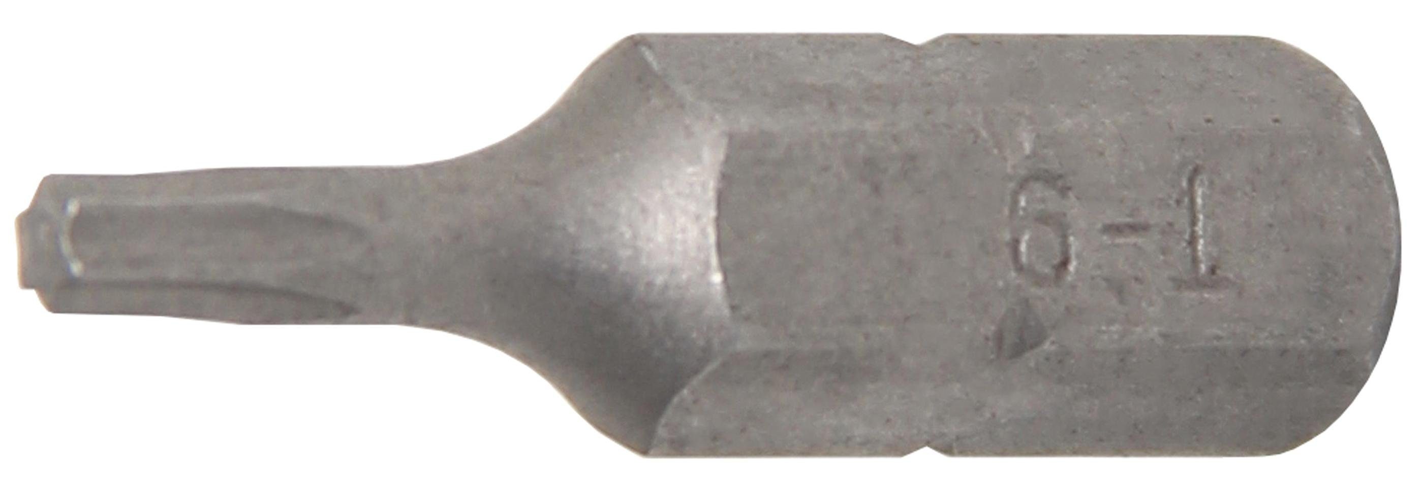 BGS technic Bit-Schraubendreher Bit, Antrieb Außensechskant 6,3 mm (1/4), T-Profil (für Torx) T9