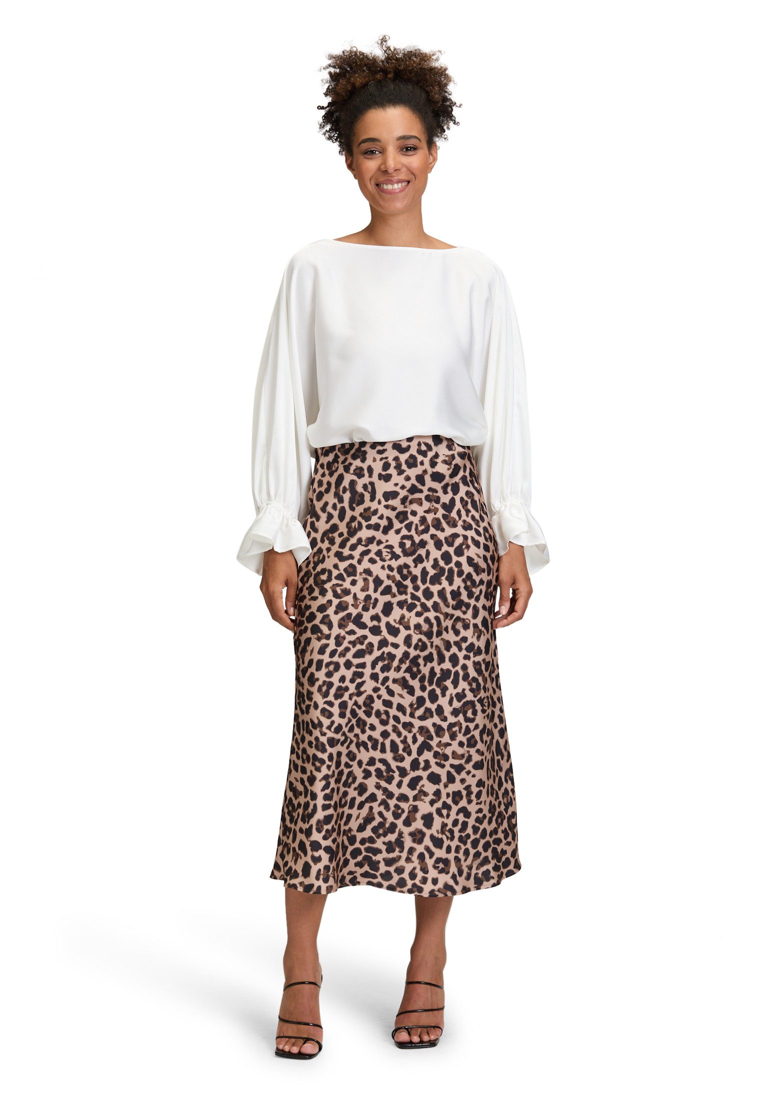 Vera Mont Maxirock Damen mit Leoprint Material