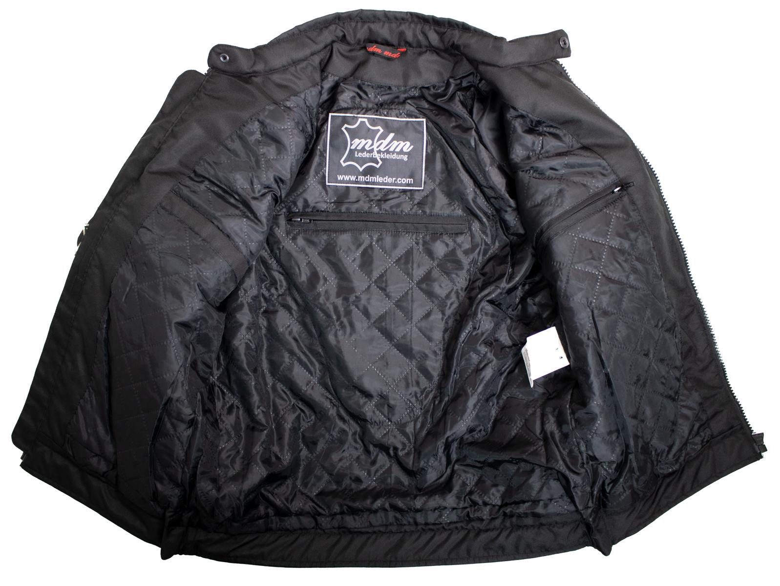 MDM Motorradjacke Herren Motorradjacke Textil Highway Stil mit Protektoren Highway Stil, 5 Protektoren, winddicht, wasserabweisend – Bild 4 von 5