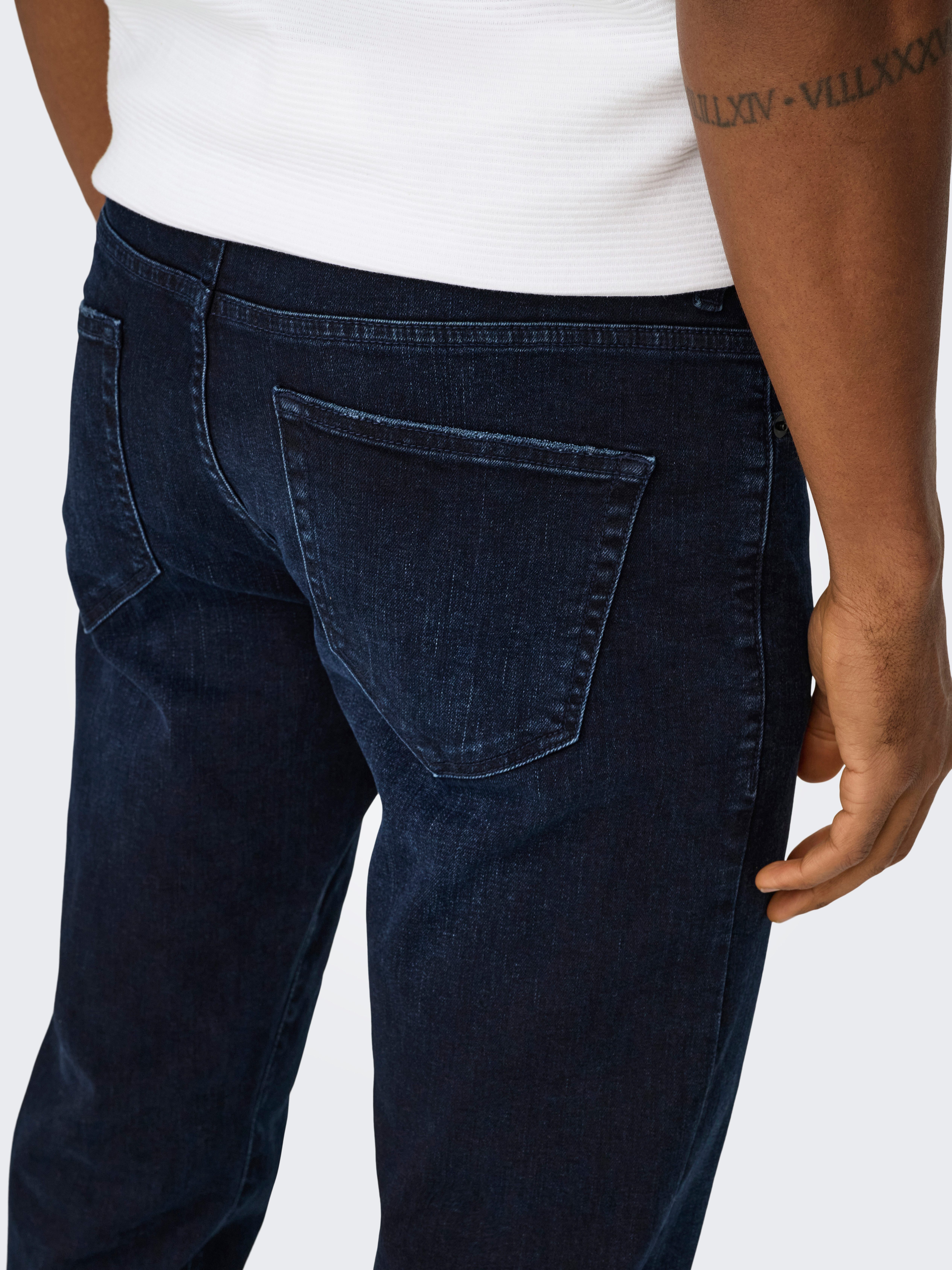 ONLY & SONS Regular-fit-Jeans ONSWEFT REG. BLUE BLK 2652 MAT DNM NOOS Baumwollmischung, regular fit
