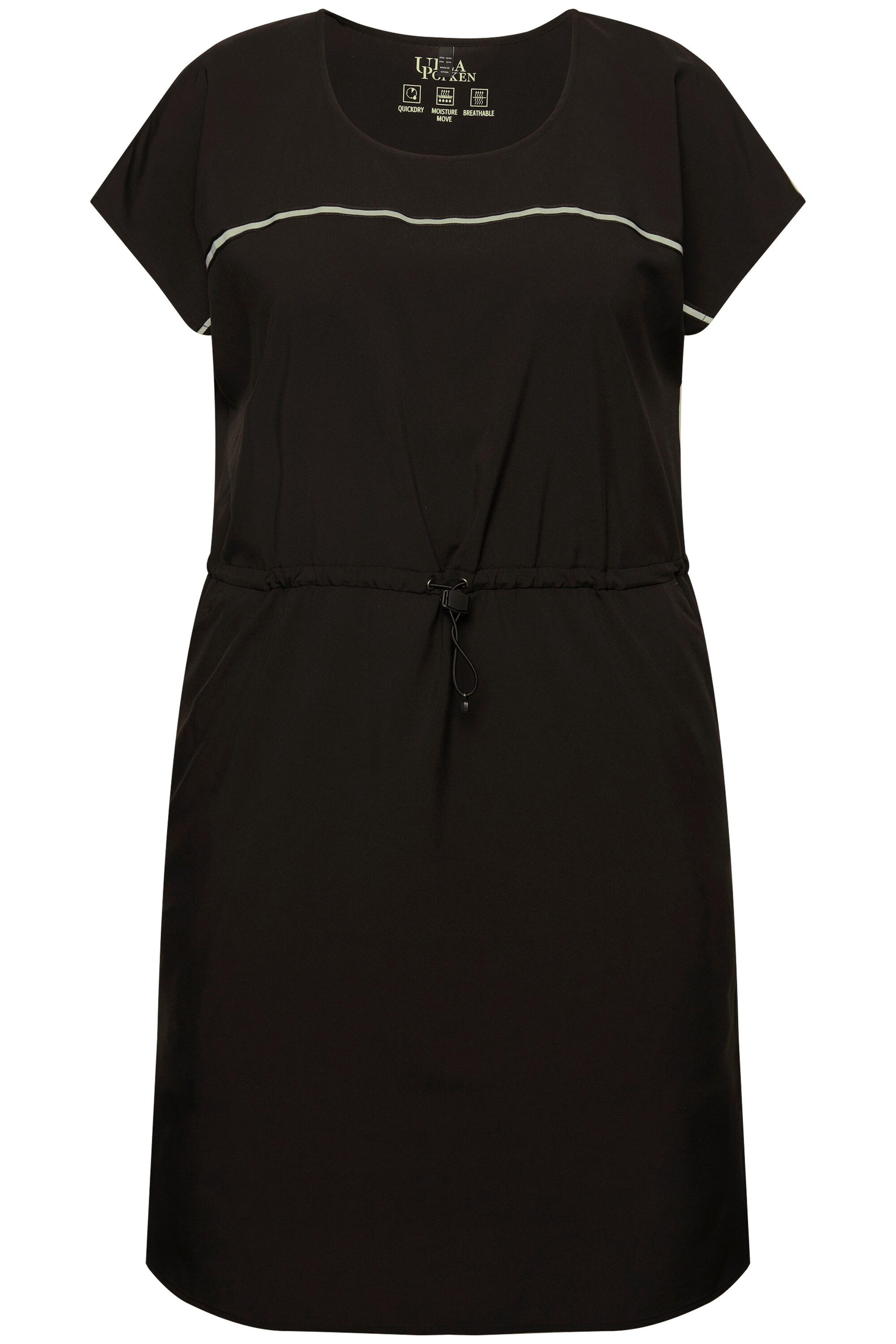 Ulla Popken Jerseykleid Outdoor-Kleid schnelltrocknend Rundhals ärmellos