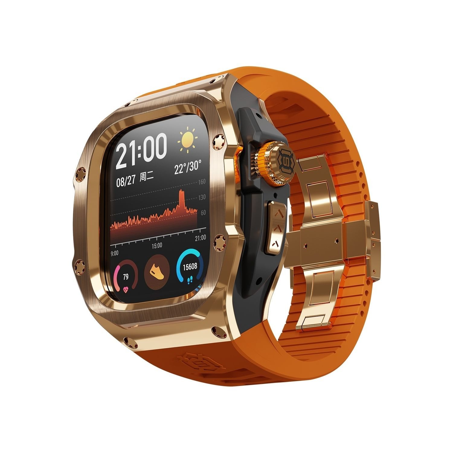 Wigento Smartwatch-Armband Für Apple Watch Ultra 2 / 1 49mm Silikon Armband günstig online kaufen