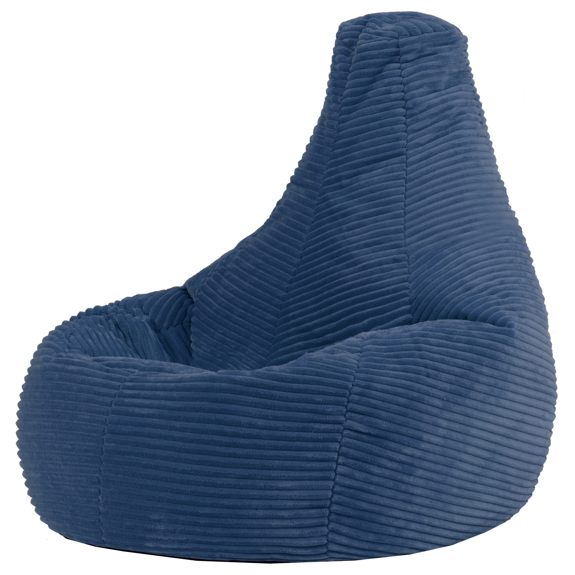 icon Sitzsack Kinder Sessel aus Cord Flauschig „Dalton", 69x59x65cm, Made in Germany, für Kinderzimmer, mit Füllung